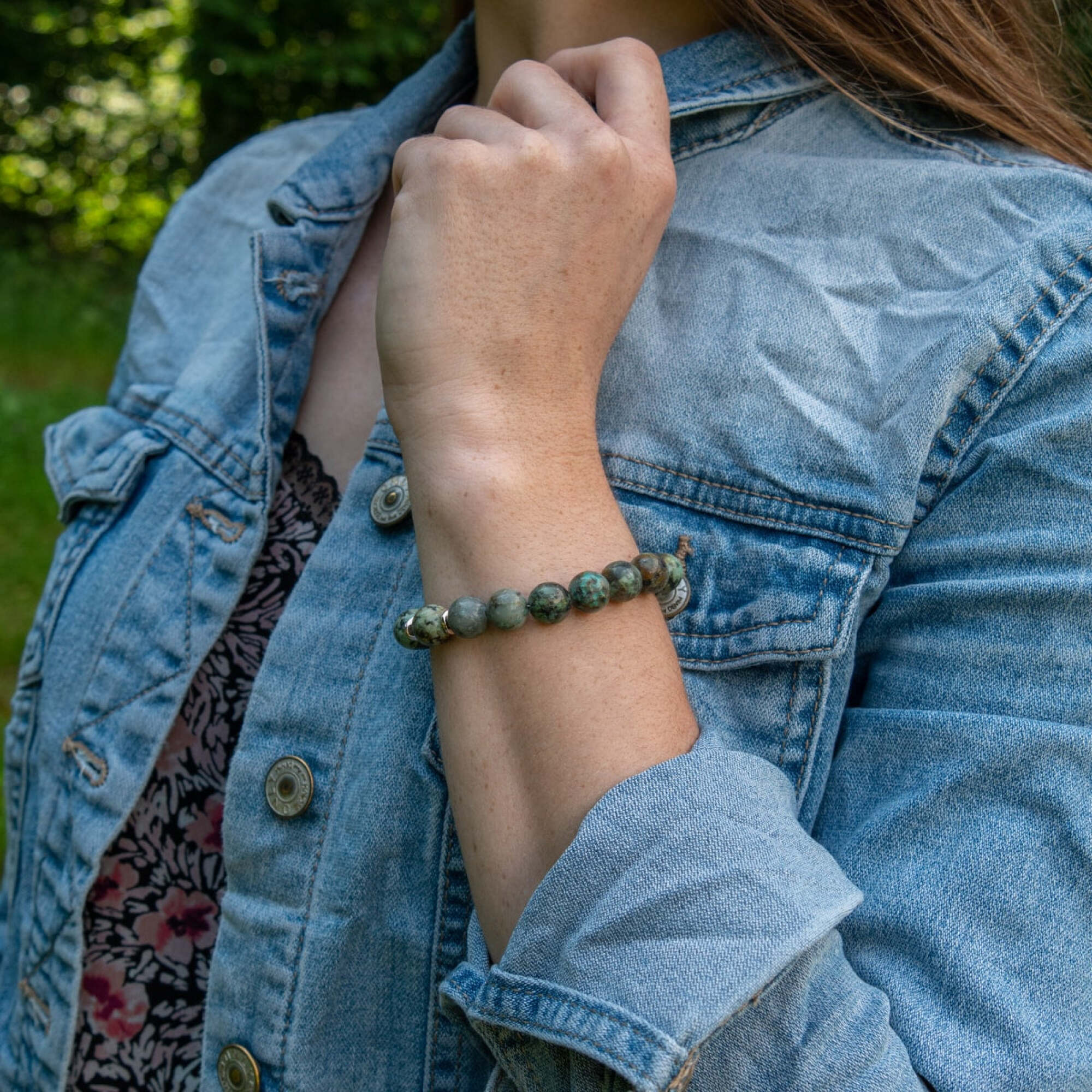 Bracelet Kamelia en pierres Turquoise Africain