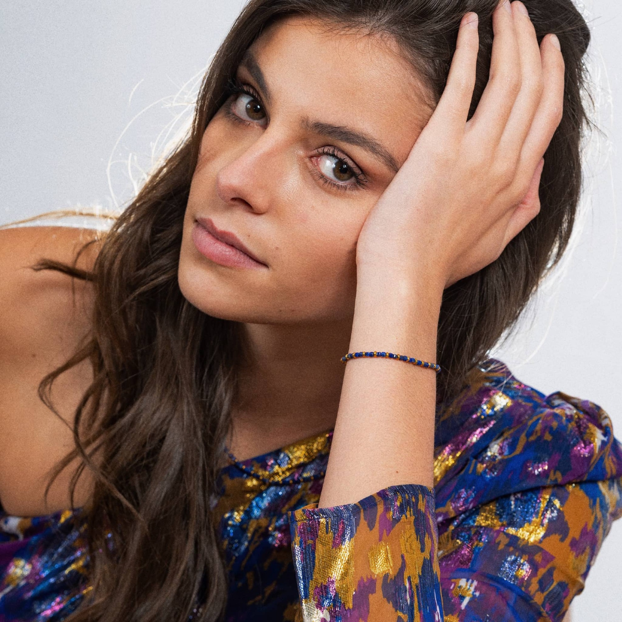 Bracelet Karia en pierres Lapis-lazuli