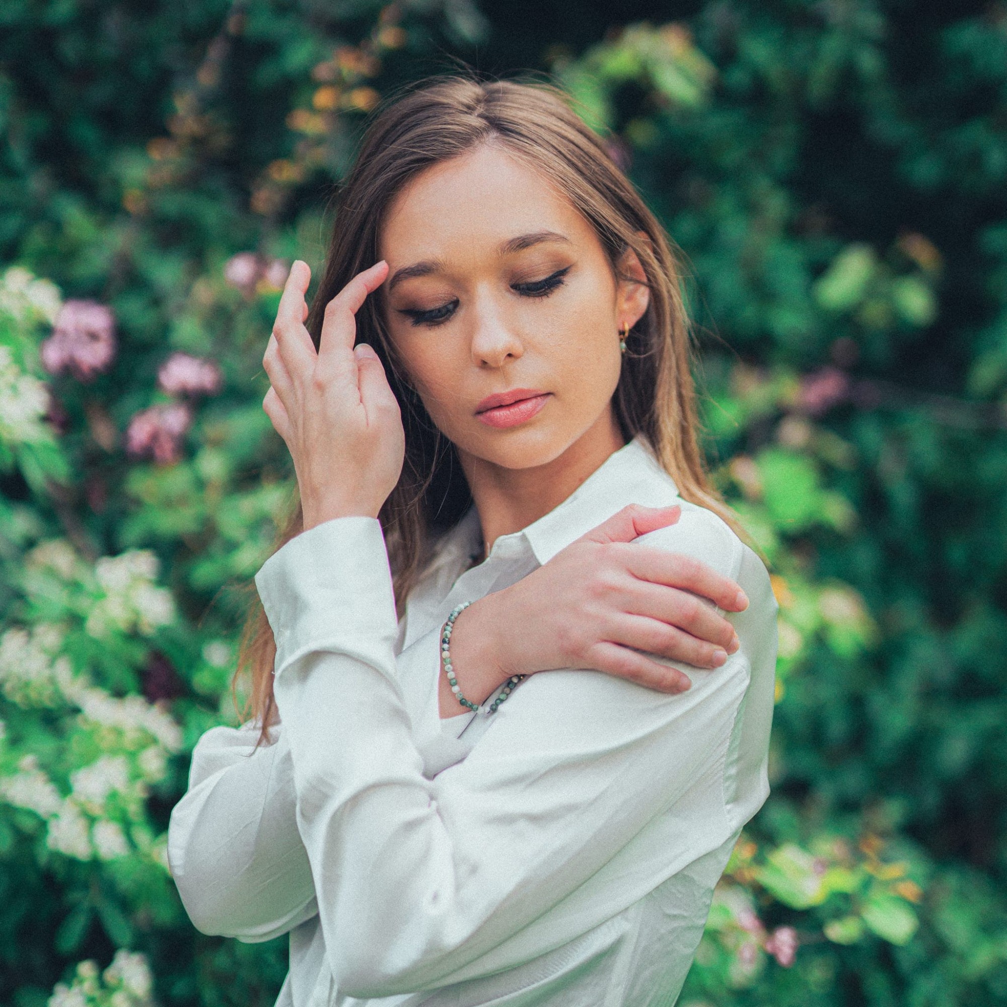 Bracelet Serena en pierres Agate Arbre