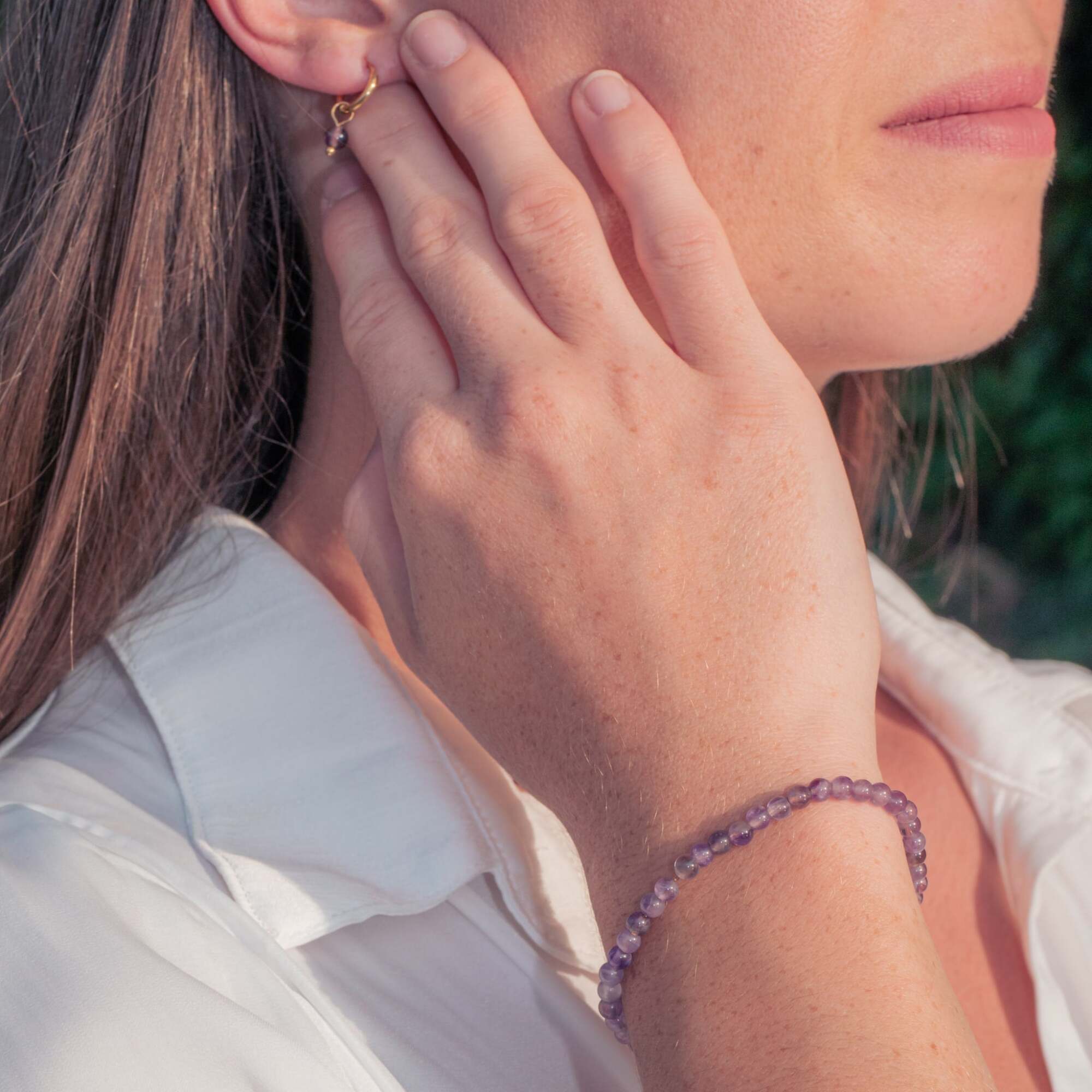 Bracelet Serena en pierres Améthyste