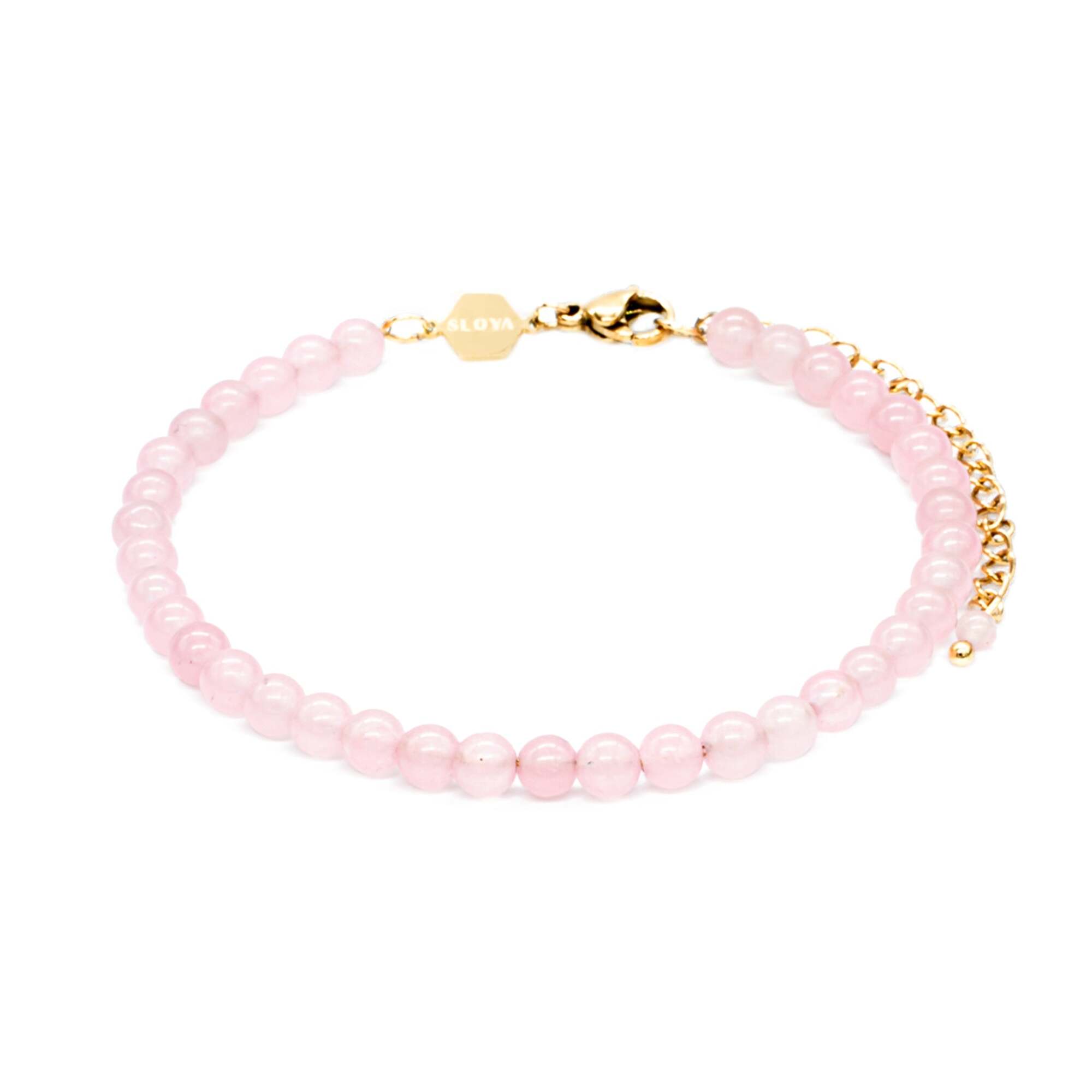 Bracelet Serena en pierres Quartz Rose