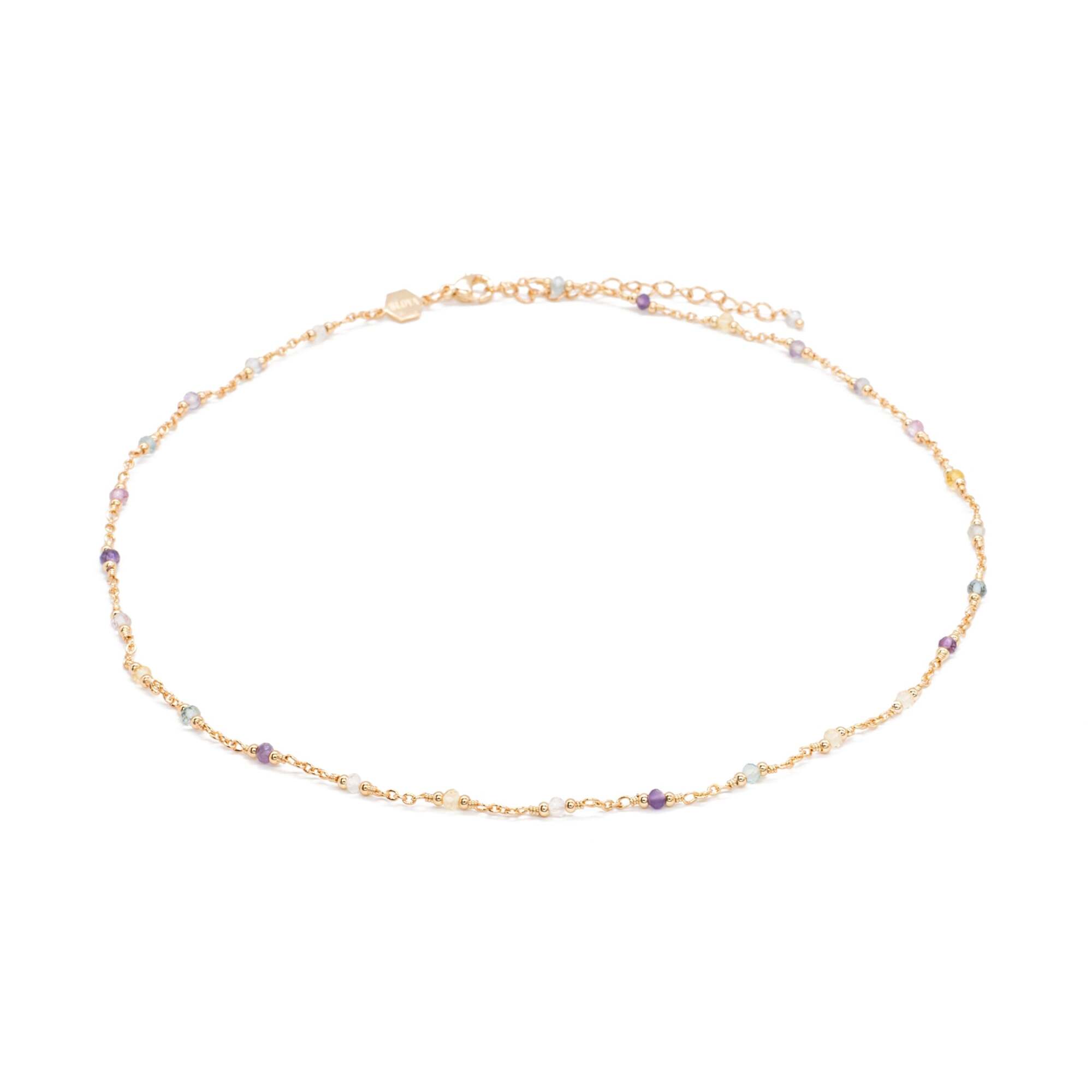 Collier Bianca en pierres Fluorite