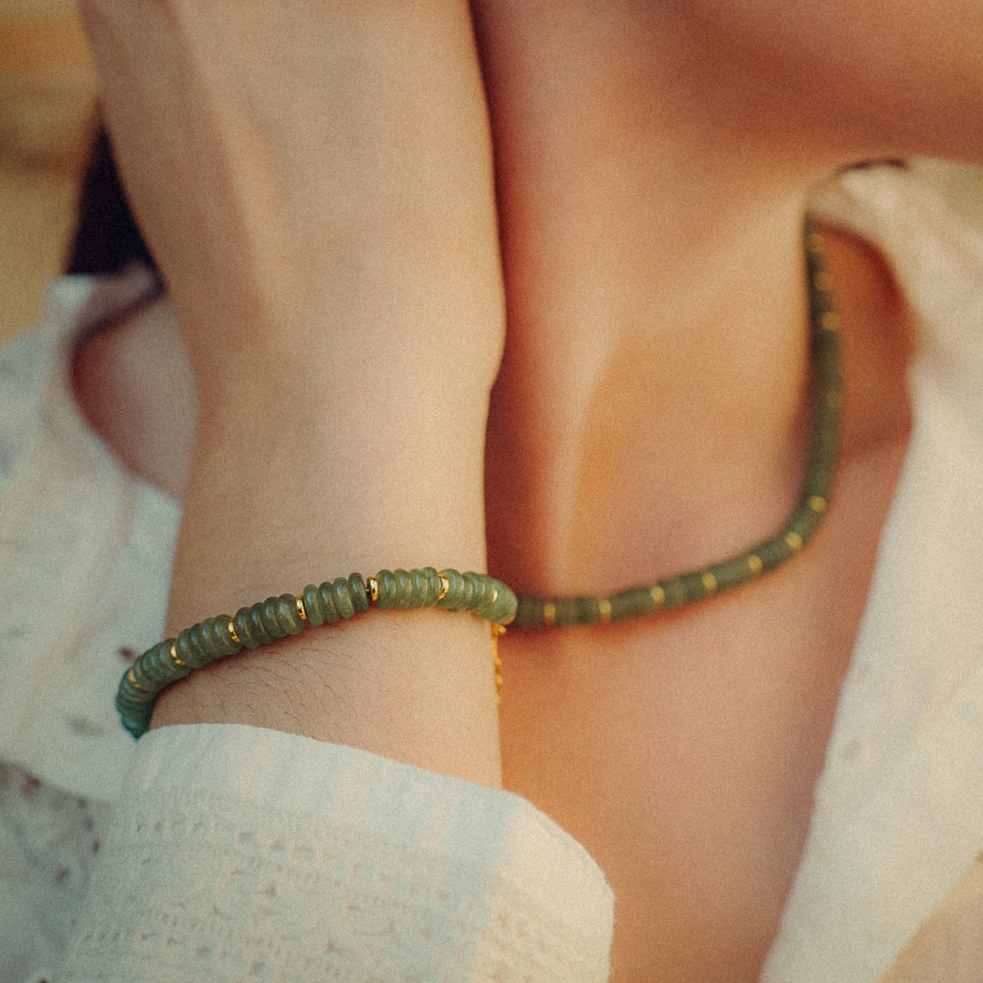 Collier Blima en pierres Aventurine