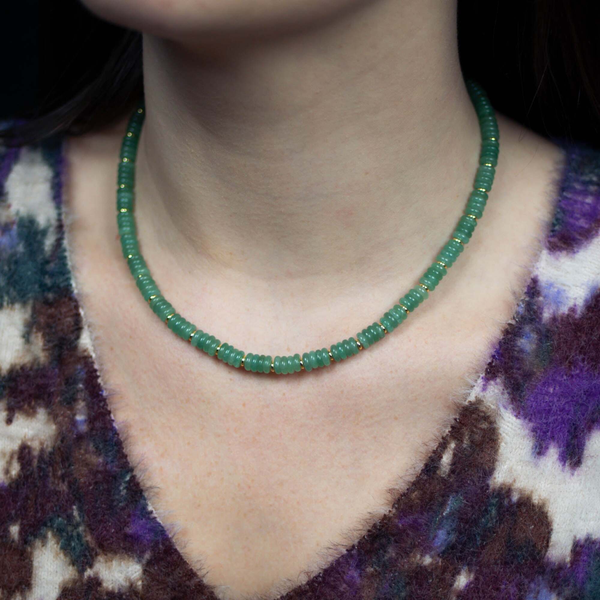 Collier Blima en pierres Aventurine