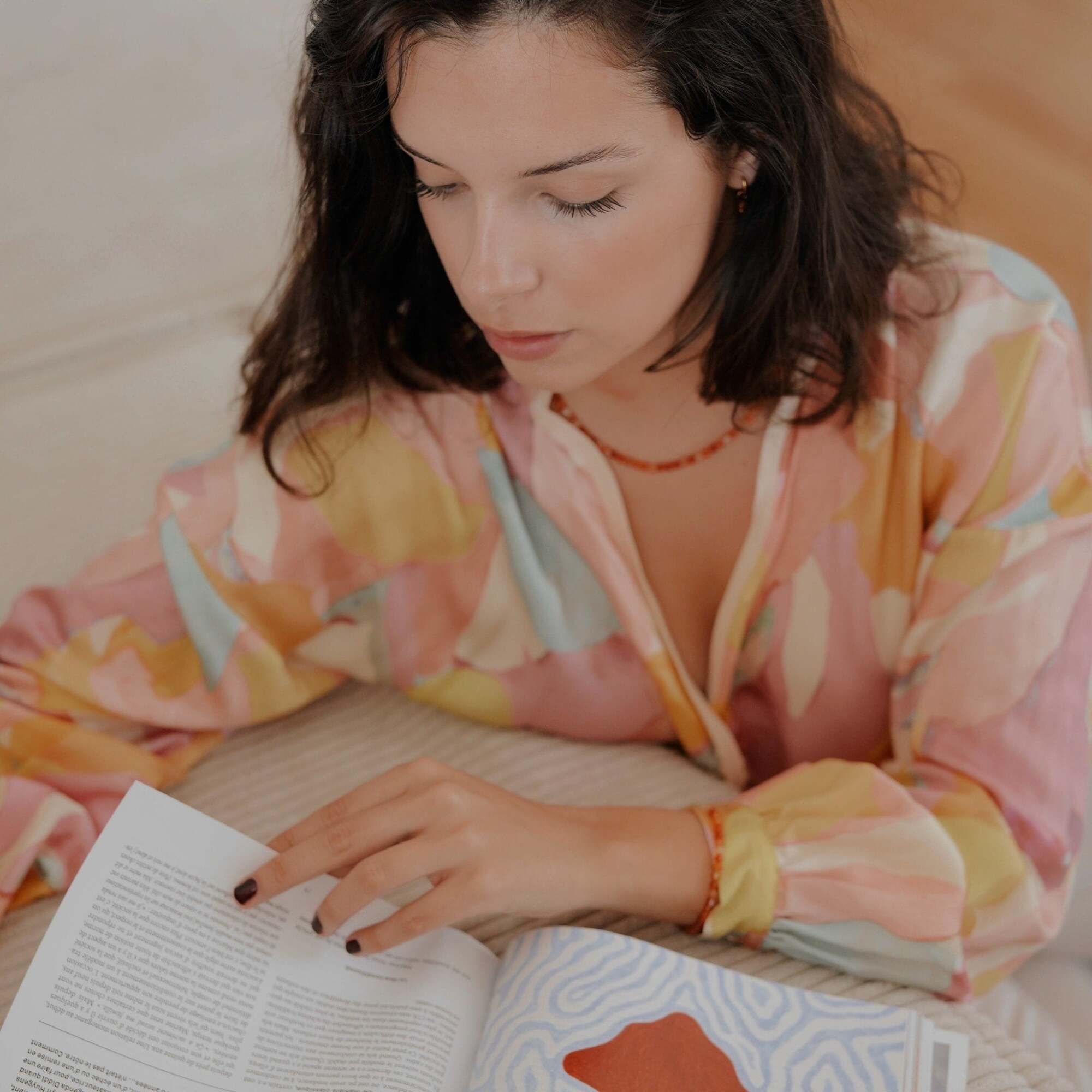 Collier, bracelet et boucles d'oreilles Serena en pierres Cornaline