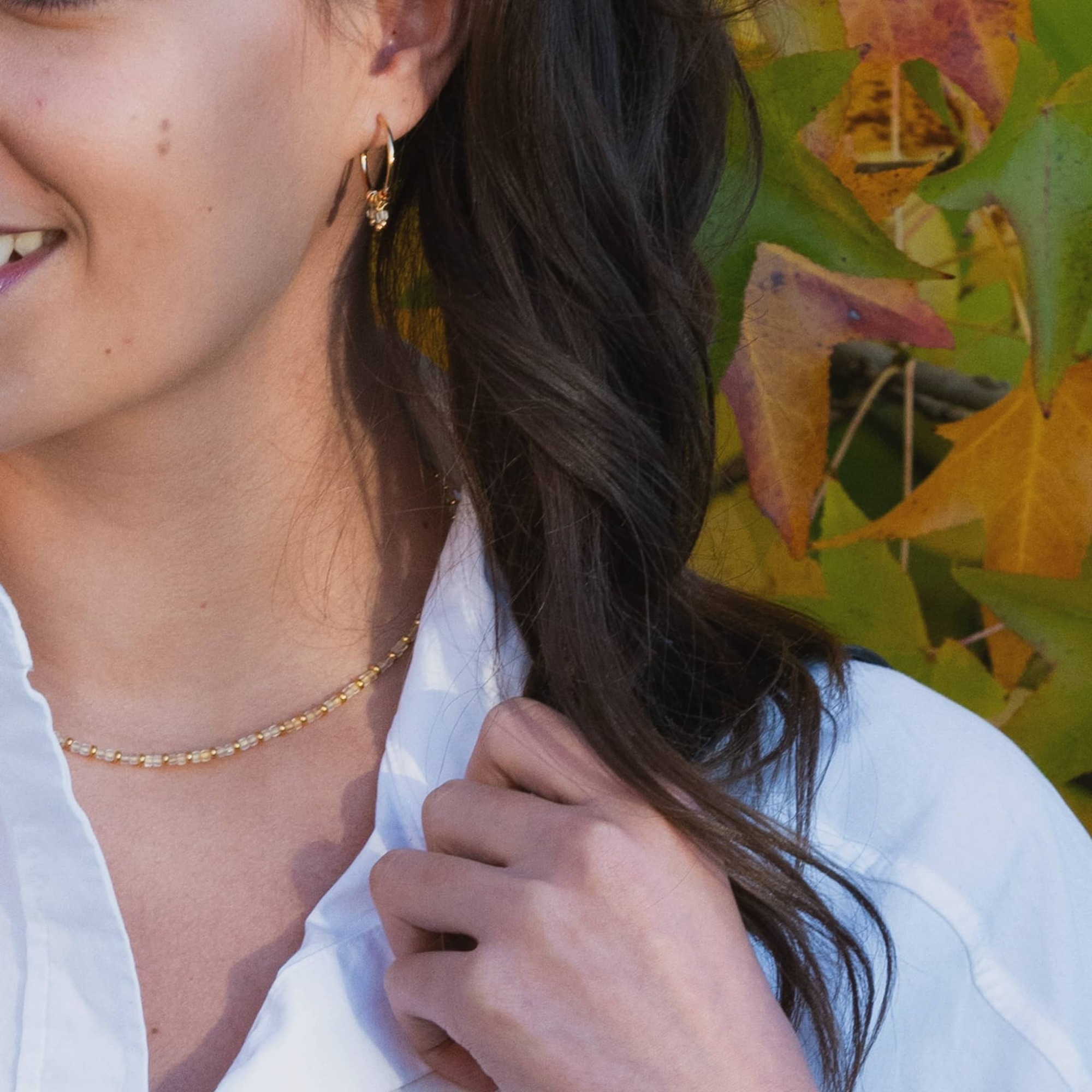 Collier Karia en pierres Citrine