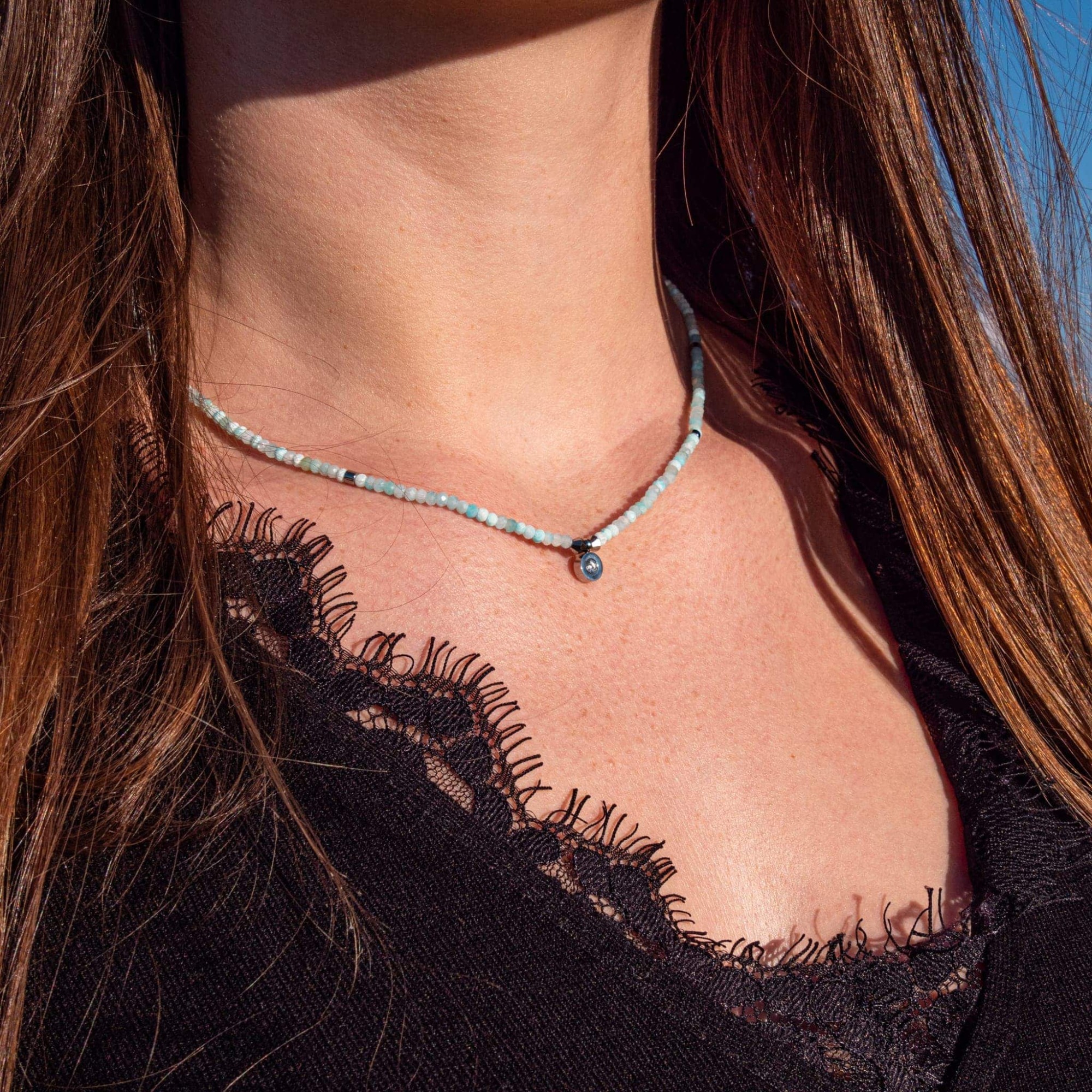 Collier Lumia en pierres Amazonite