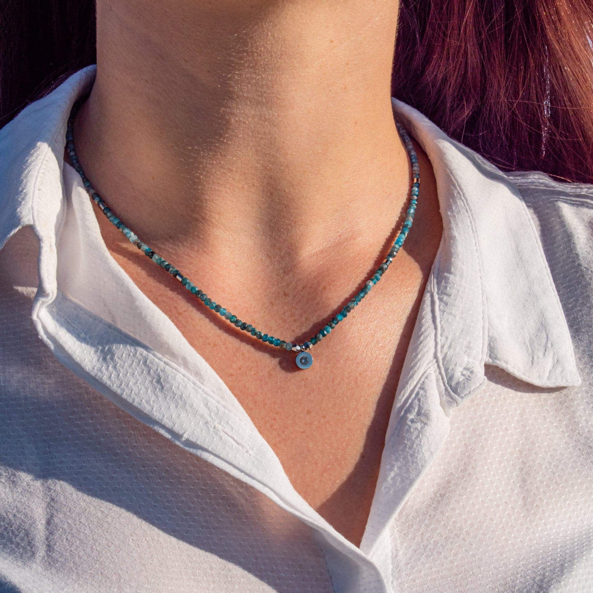 Collier Lumia en pierres Apatite