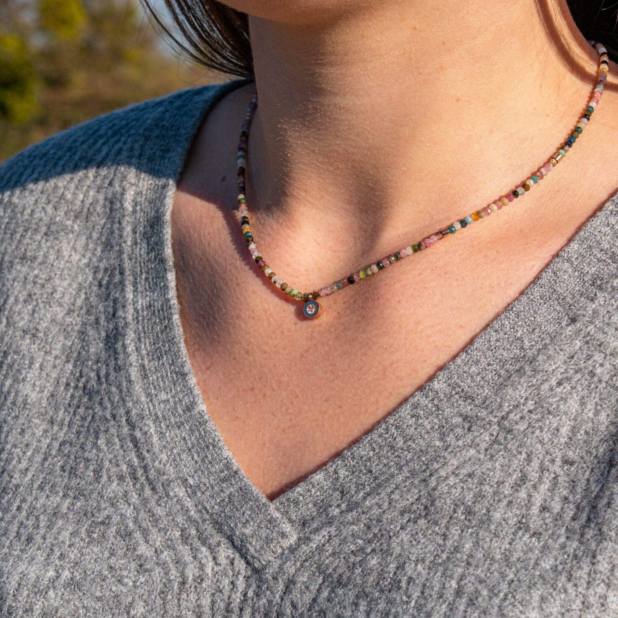 Collier Lumia en pierres Tourmaline