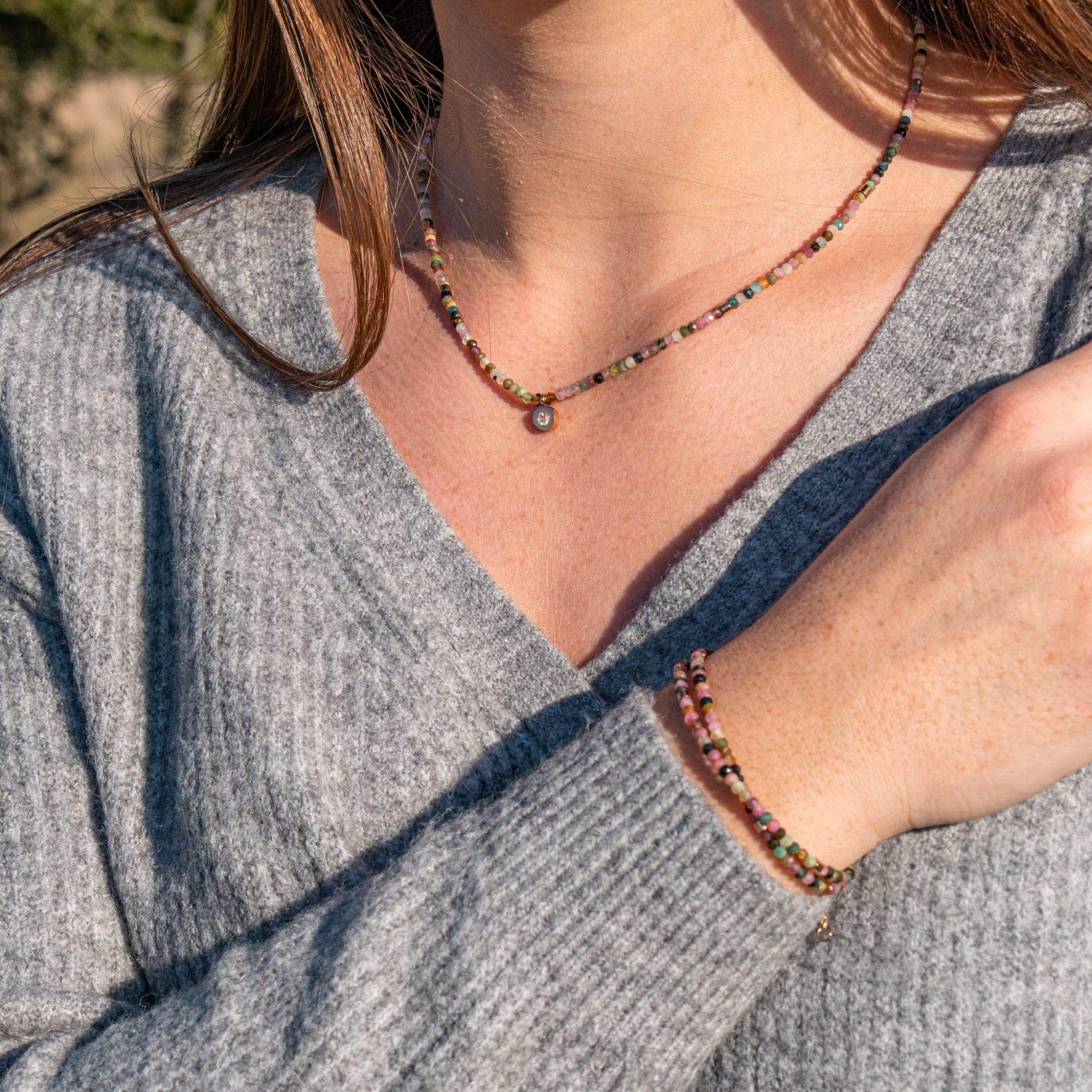 Collier Lumia en pierres Tourmaline