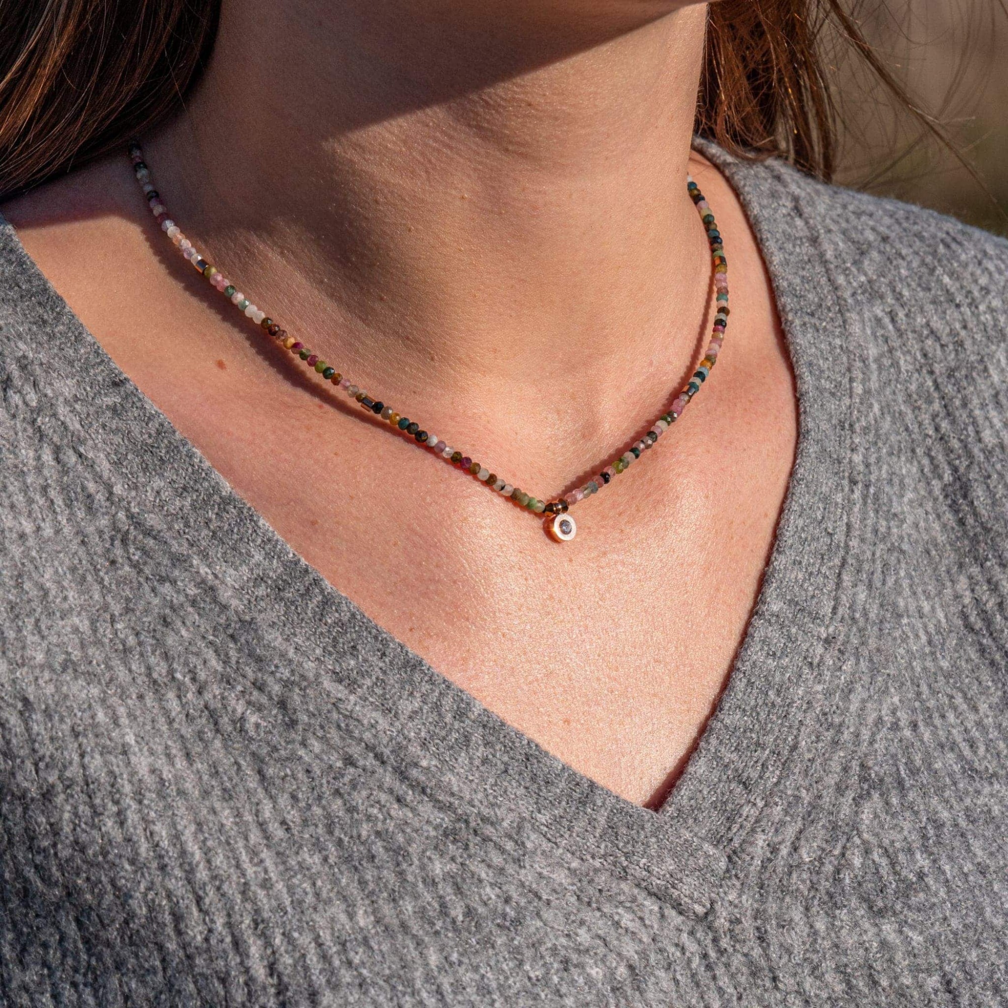 Collier Lumia en pierres Tourmaline