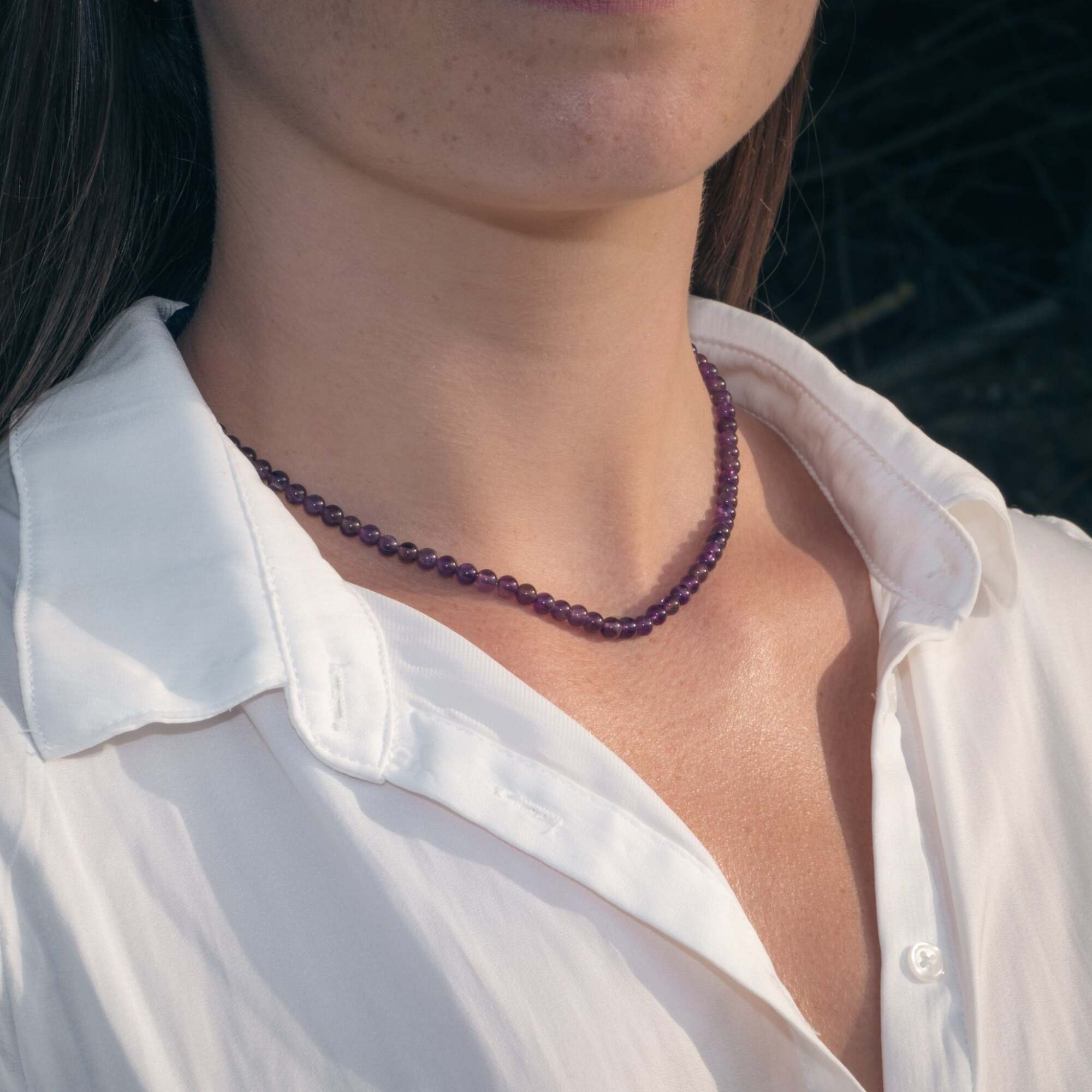 Collier Serena en pierres Améthyste
