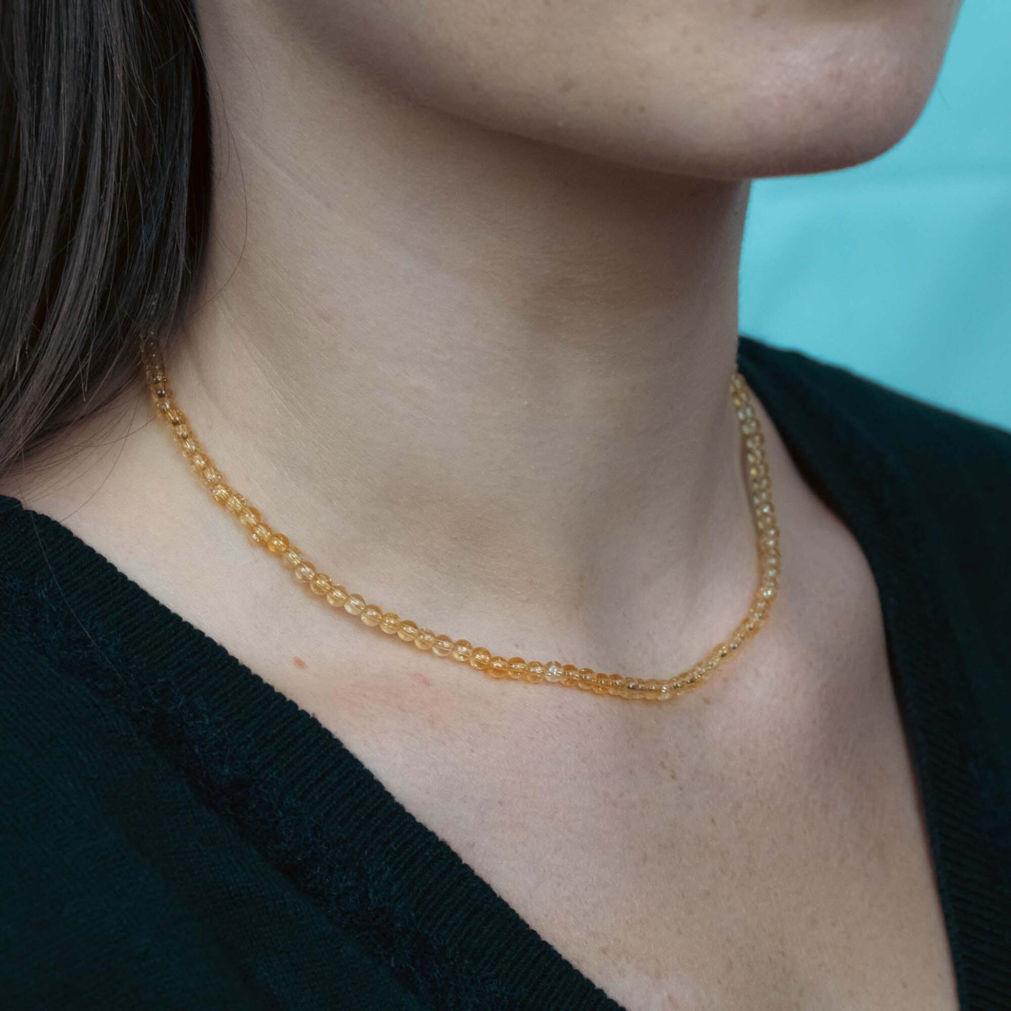 Collier Serena en pierres Citrine