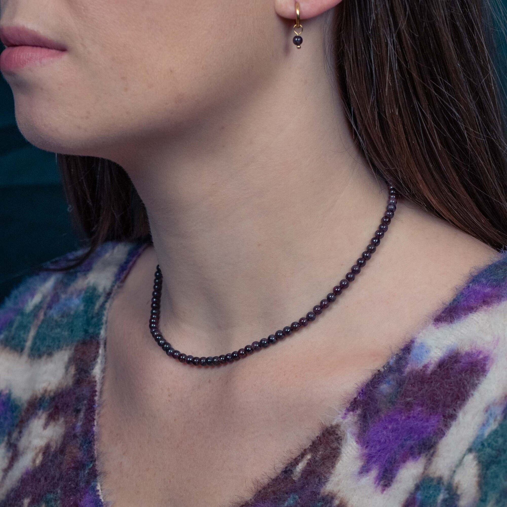 Collier Serena en pierres Grenat