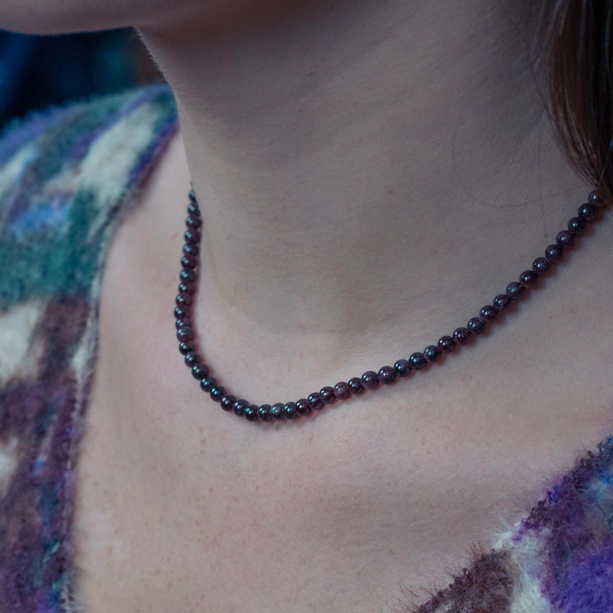 Collier Serena en pierres Grenat