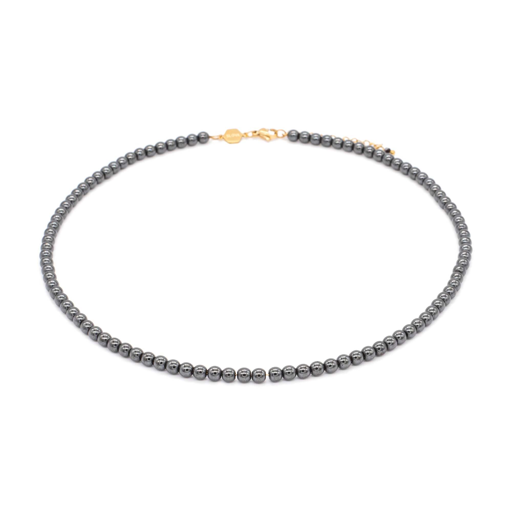 Collier Serena en pierres Hématite