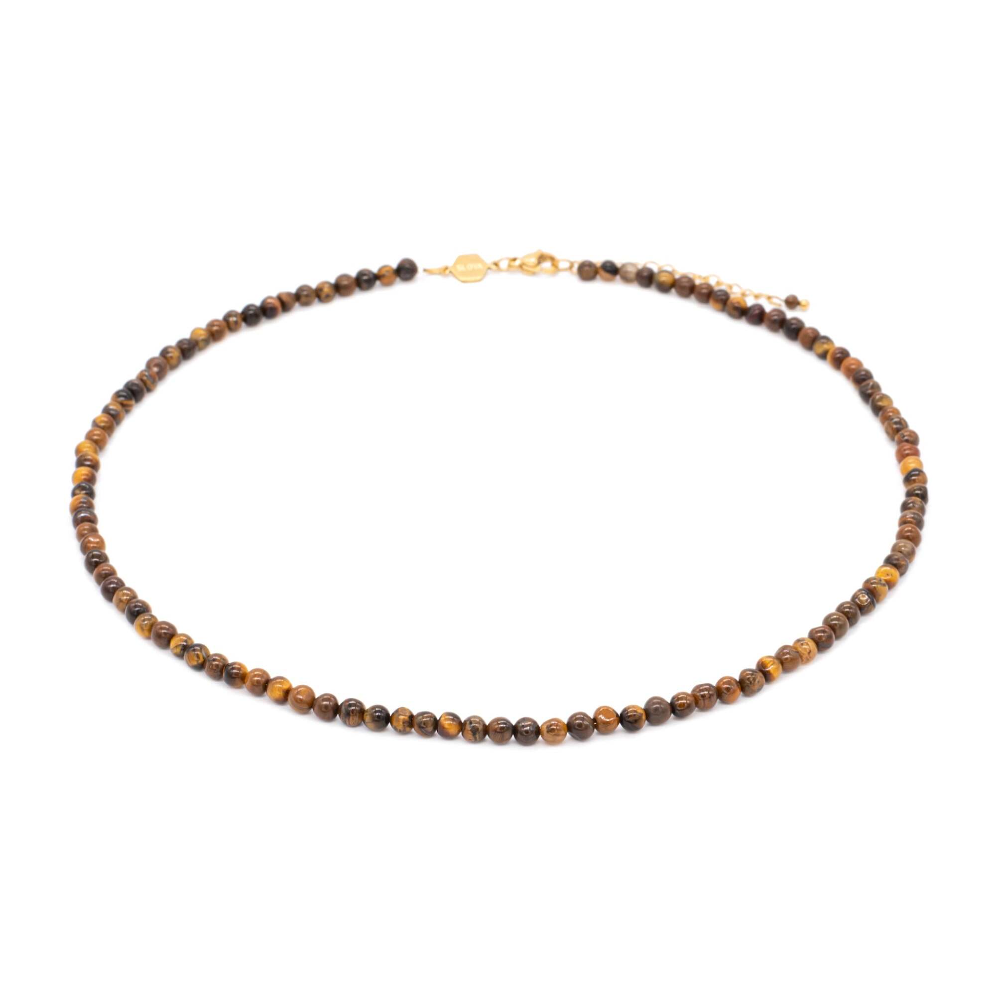 Collier Serena en pierres Oeil de Tigre