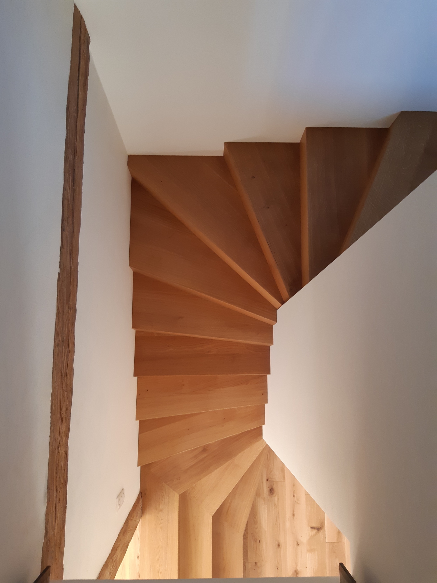 Escalier double quart tournant sur-mesure (neuf et remplacement)