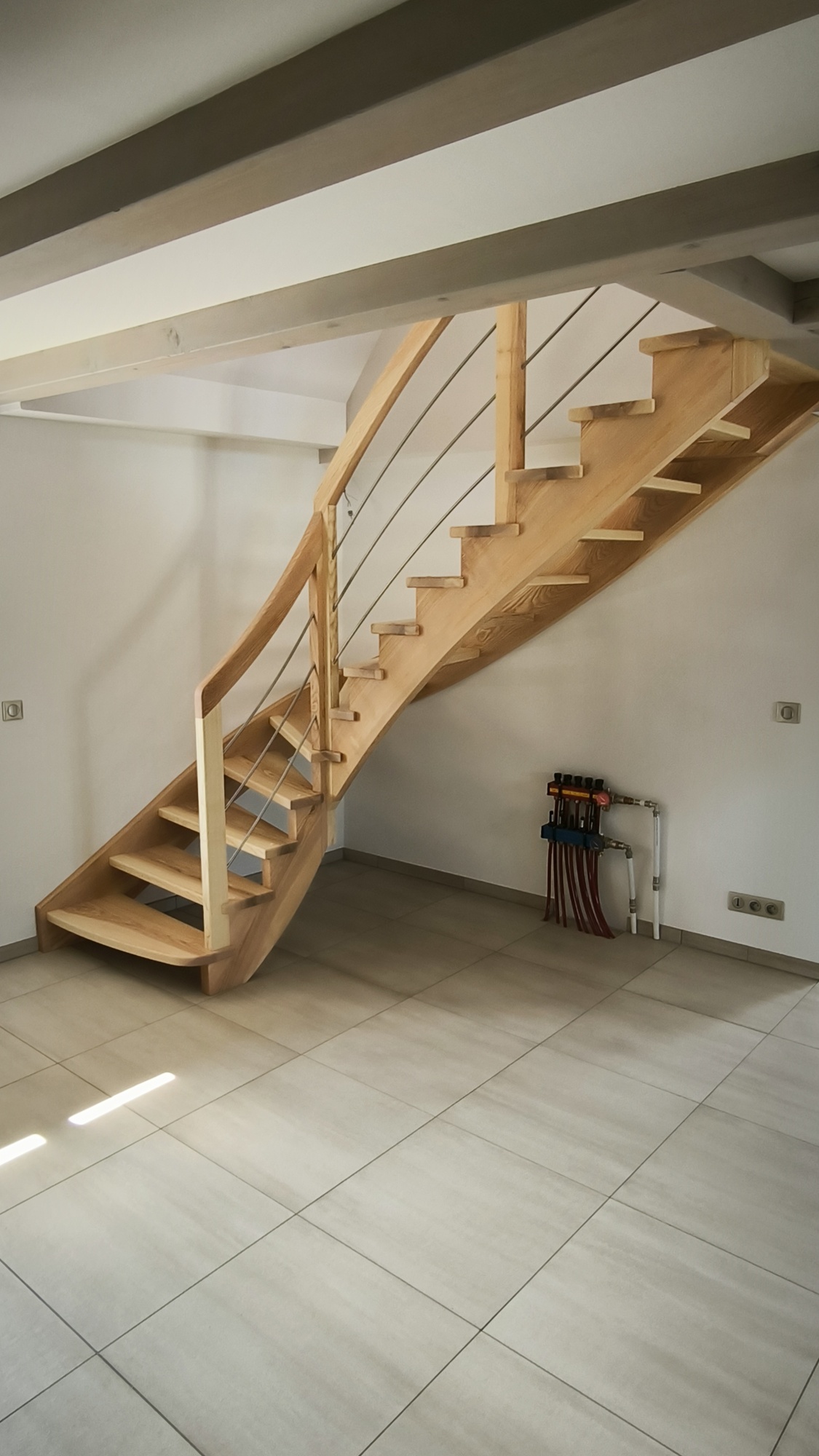 Escalier quart tournant sur-mesure (neuf et remplacement)