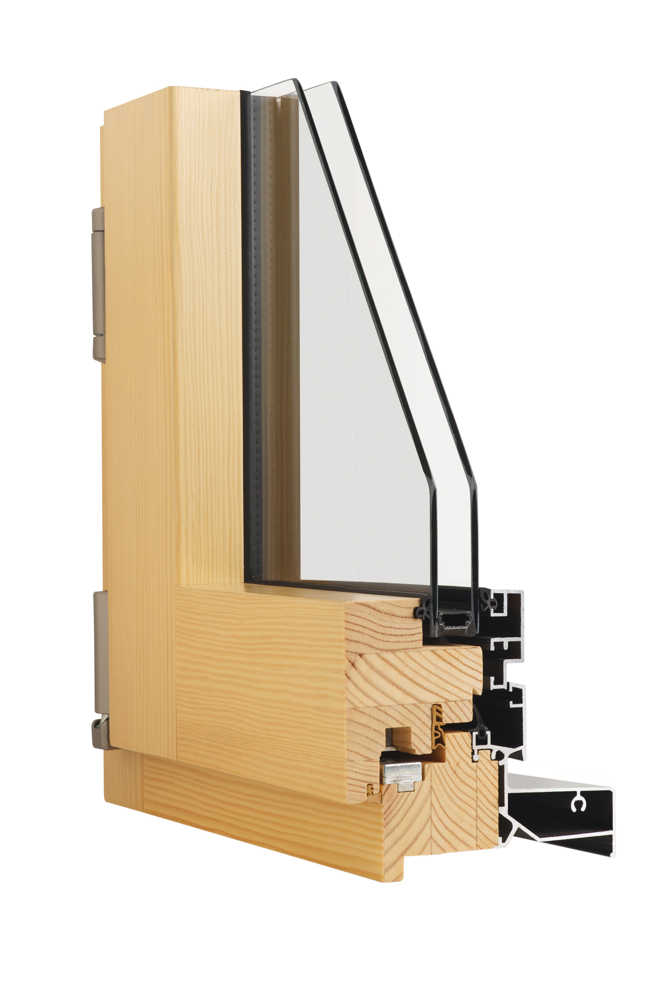 Menuiserie bois alu 1 vantail