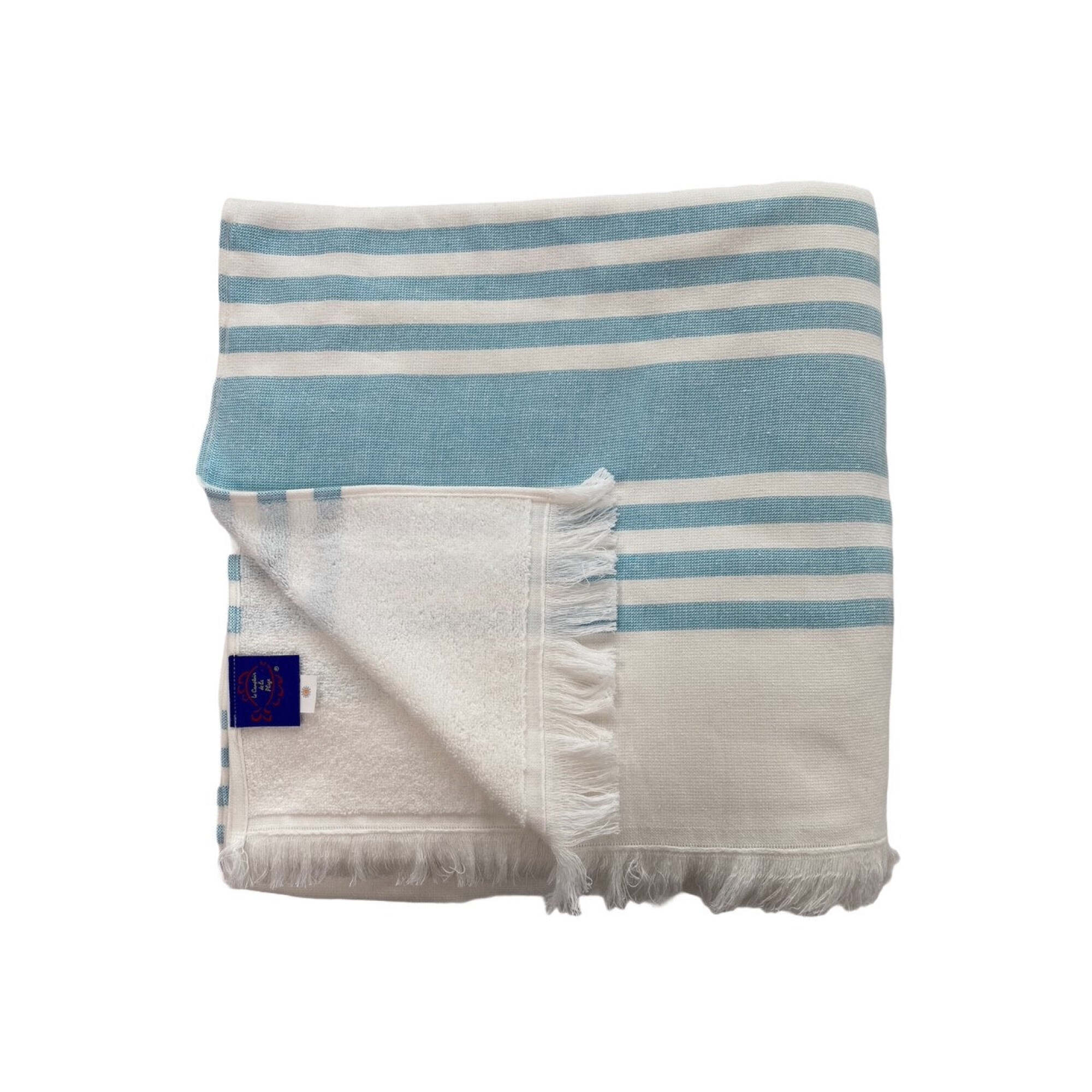 Fouta doublée éponge Karabuk XL Turquoise 140x180 380g/m²