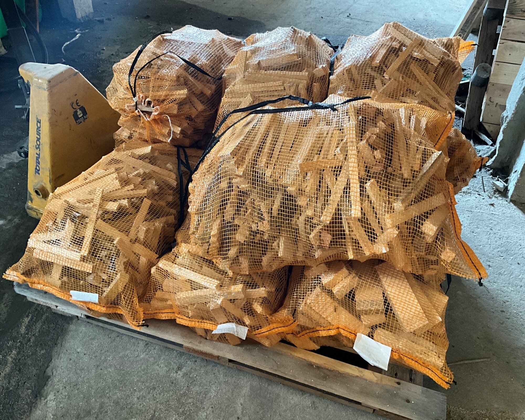 Filet chute de bois d'allumage 40L