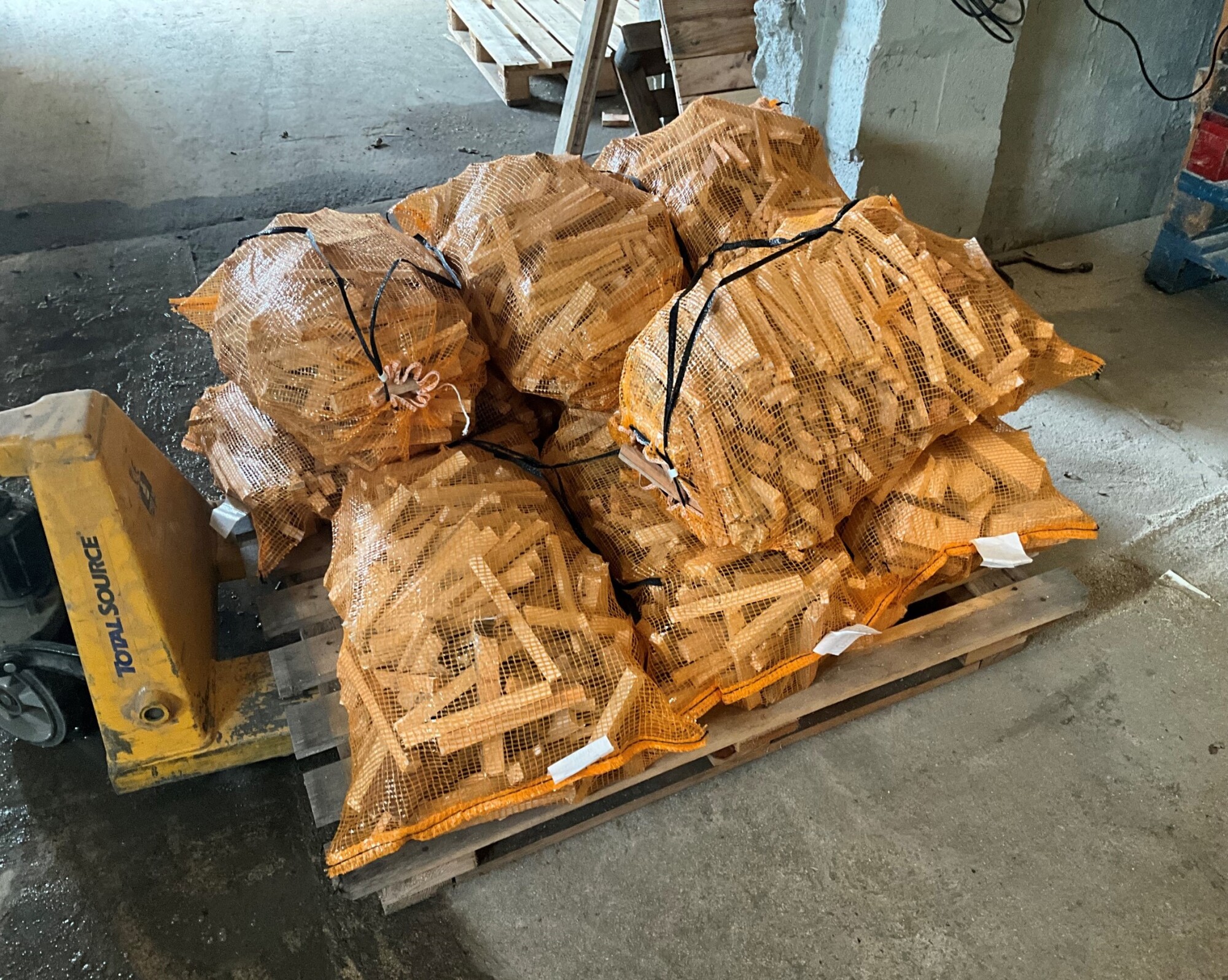 Filet chute de bois d'allumage 40L