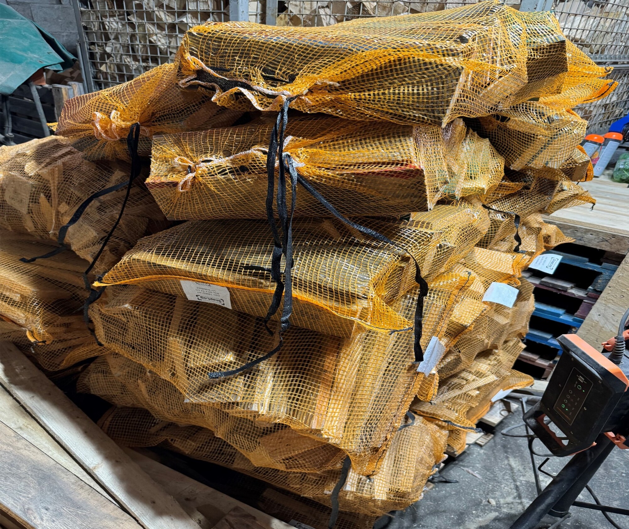 Filet chute de bois d'allumage 40L