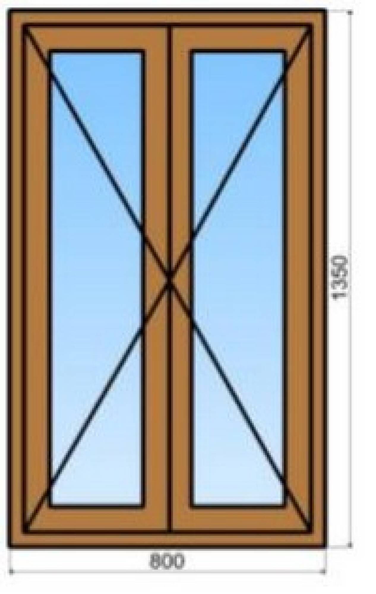Fenêtre bois 2 vantaux