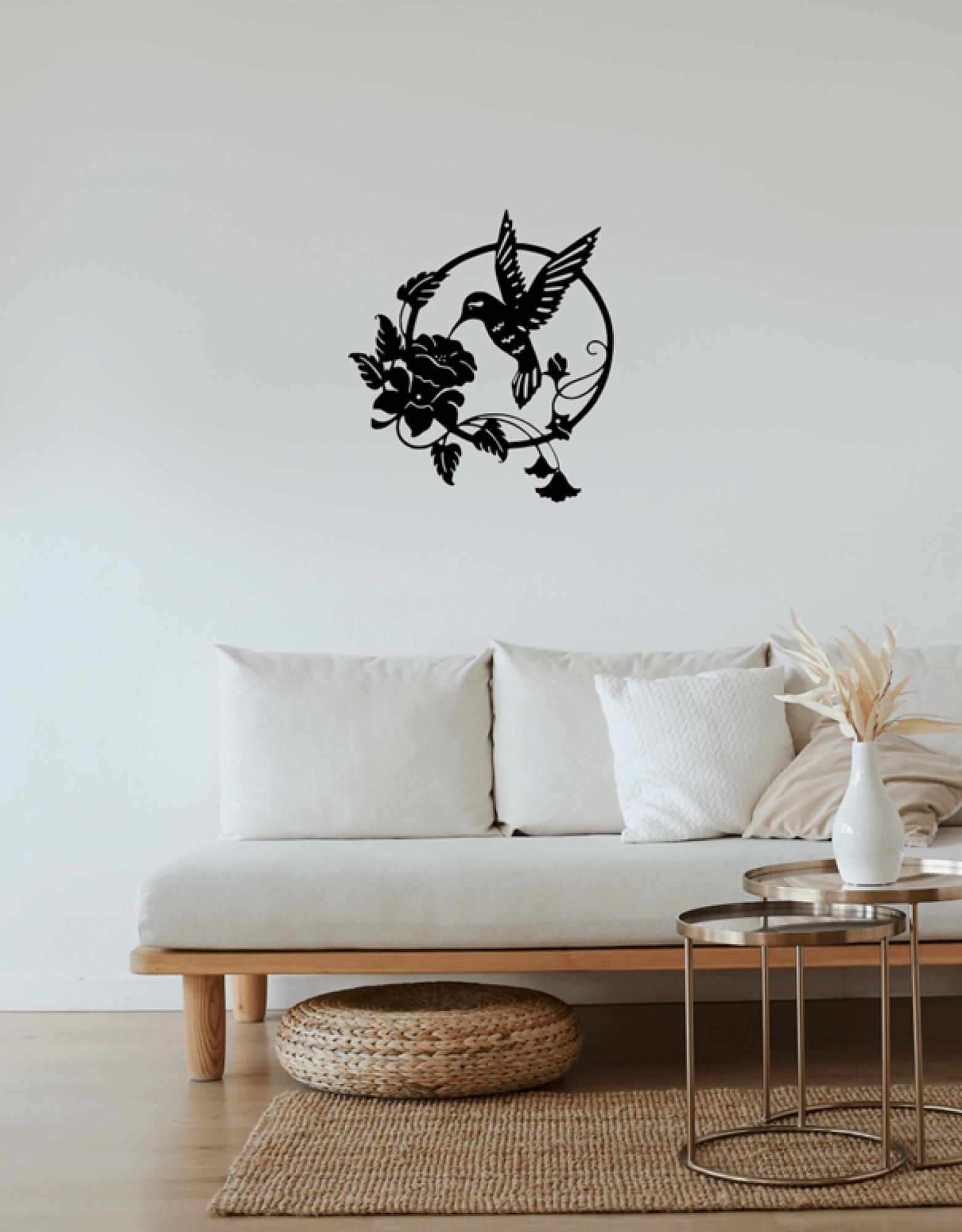 Motif mural "colibri"