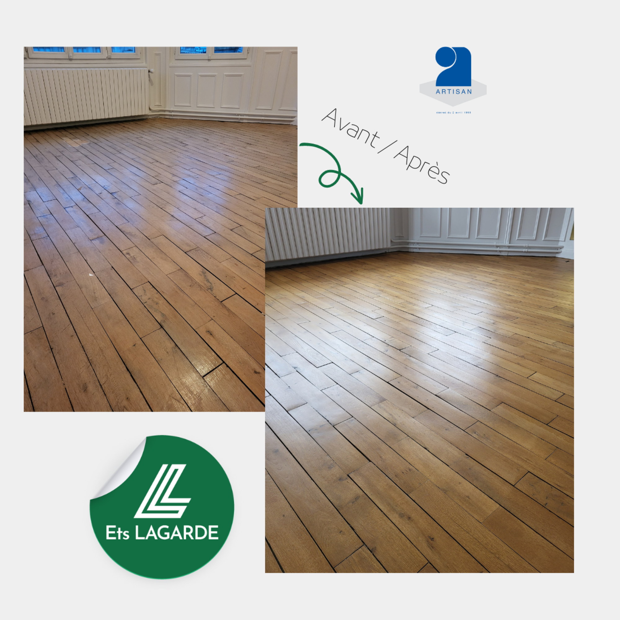 Rénovation de parquet ponçage et vitrification