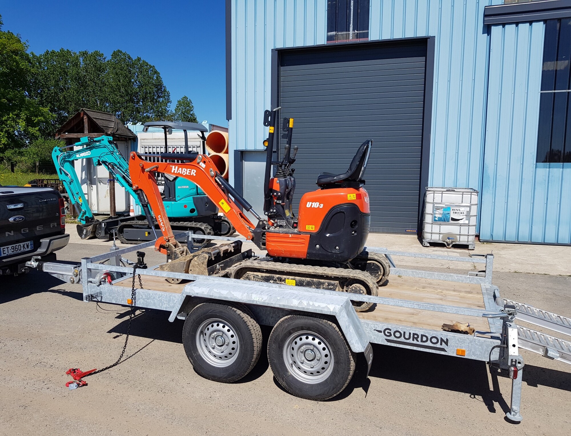 Location mini pelle 1T Kubota U10