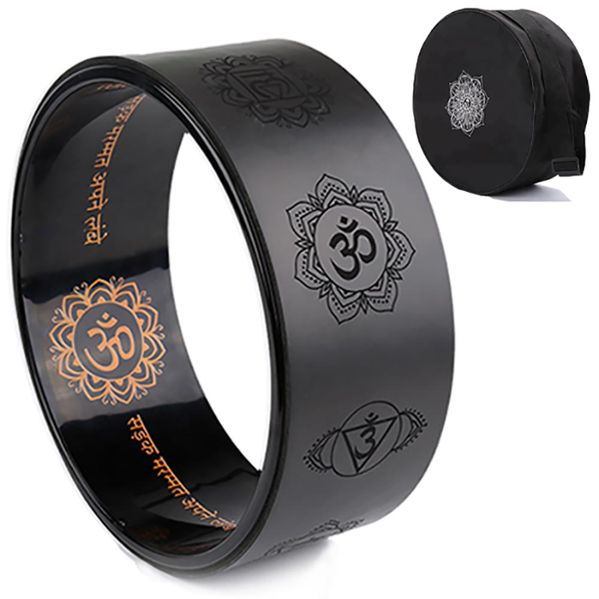 Roue de yoga & fitness éco-PU 7 chakras