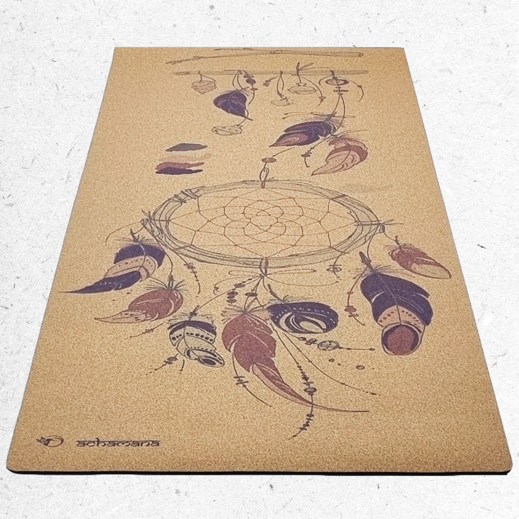 Tapis de yoga liège Attrape rêves + Sac