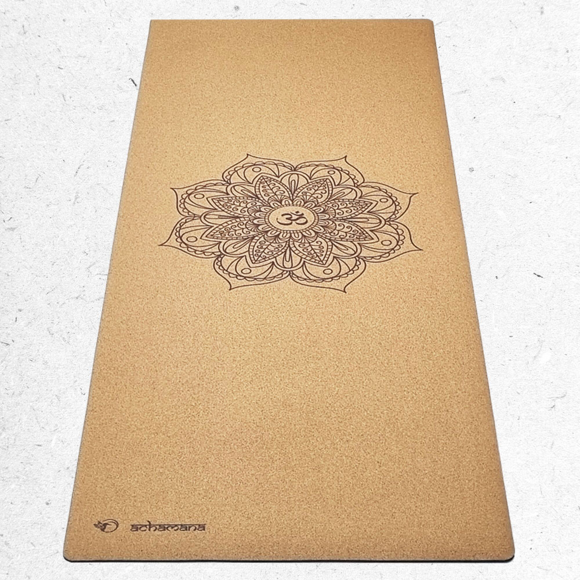Tapis de yoga liège Mandala + Sac