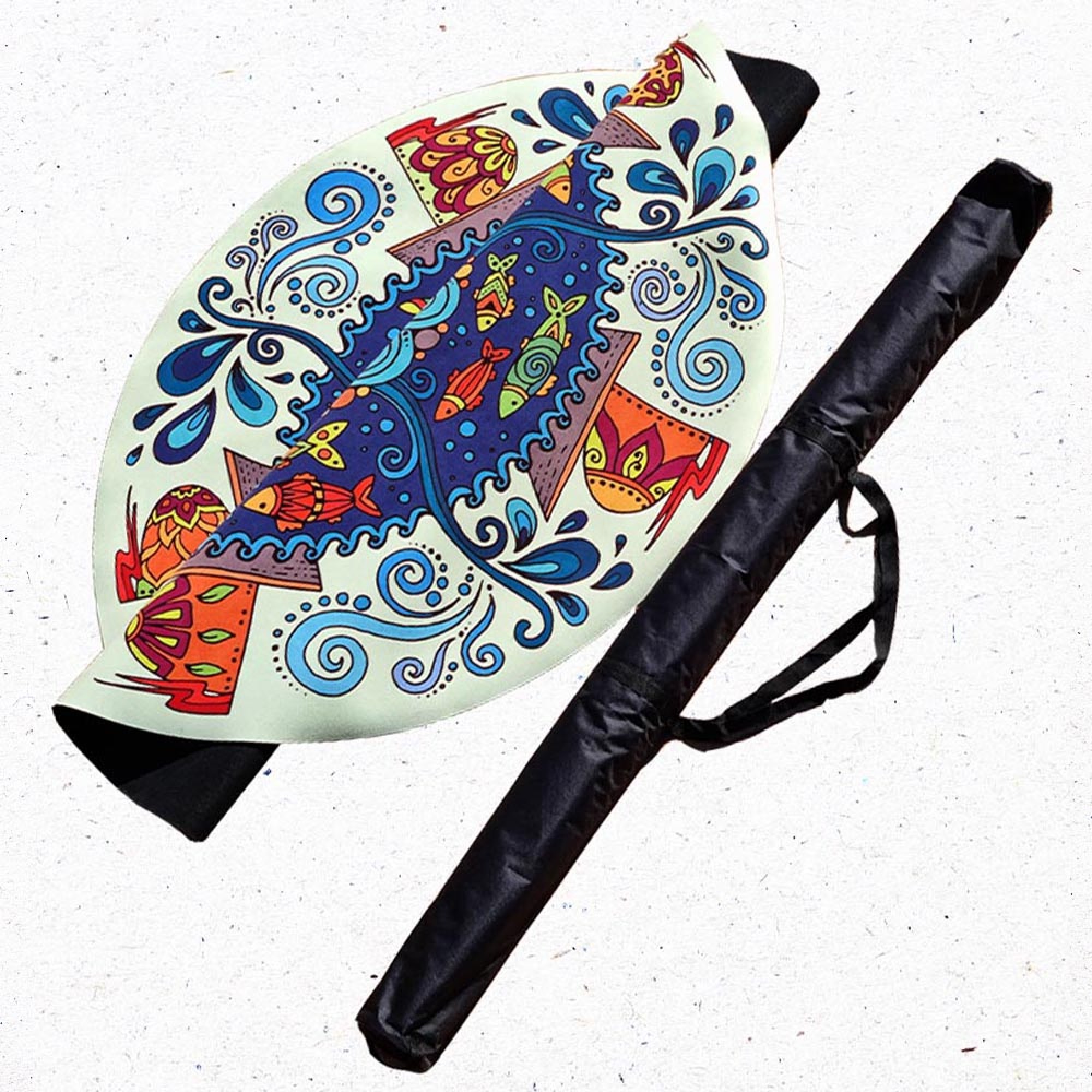 Tapis yoga, méditation Om spirit + Sac