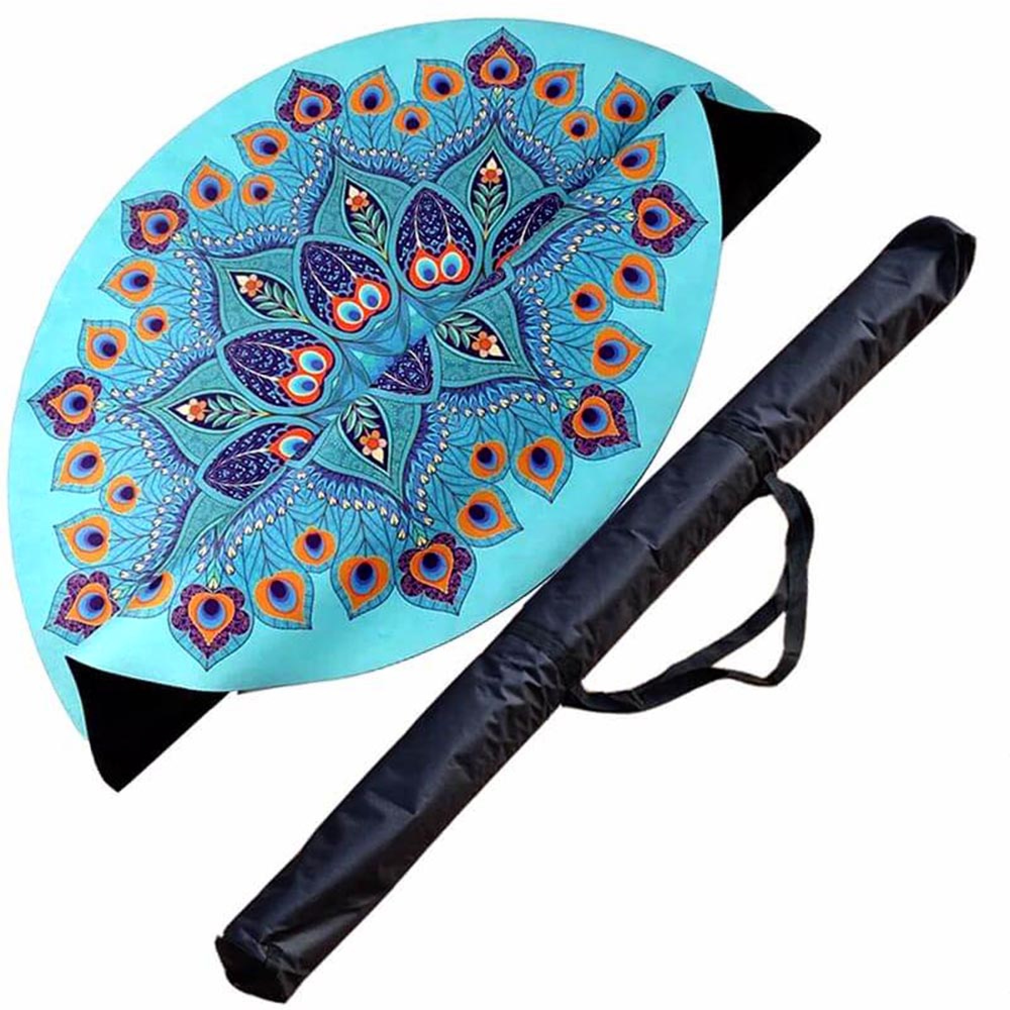 Tapis yoga, méditation roue du Paom +Sac