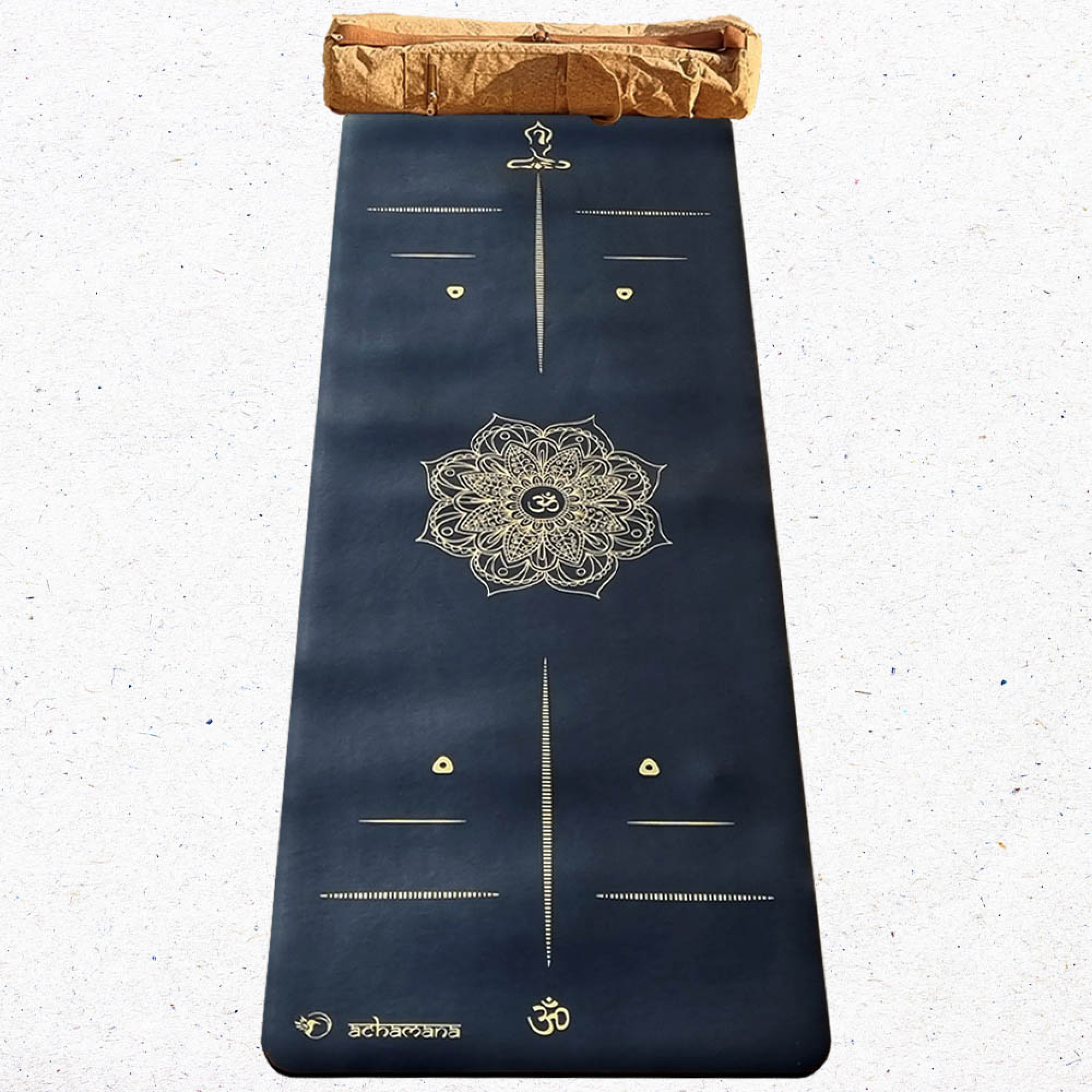 Tapis yoga pro similicuir MandalaOr +Sac