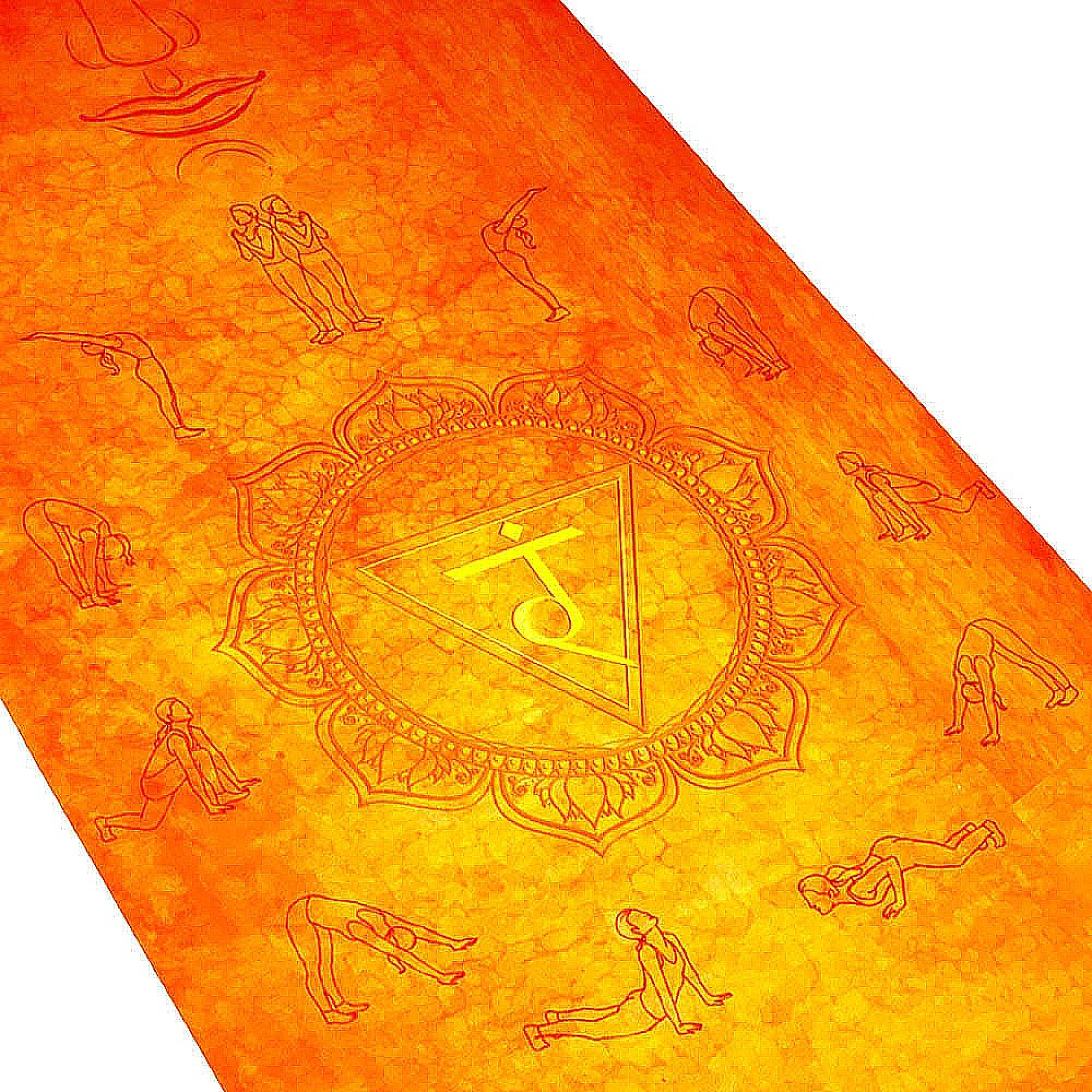 Tapis yoga voyage Salutation au soleil