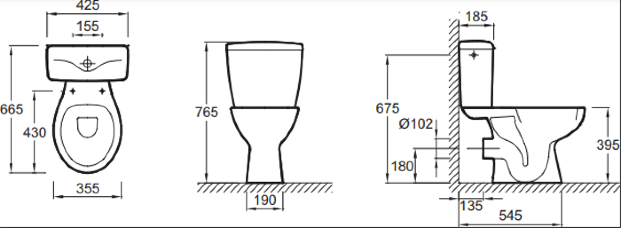Remplacement toilette sortie horizontale par un toilette Eolia Jacob Delafon