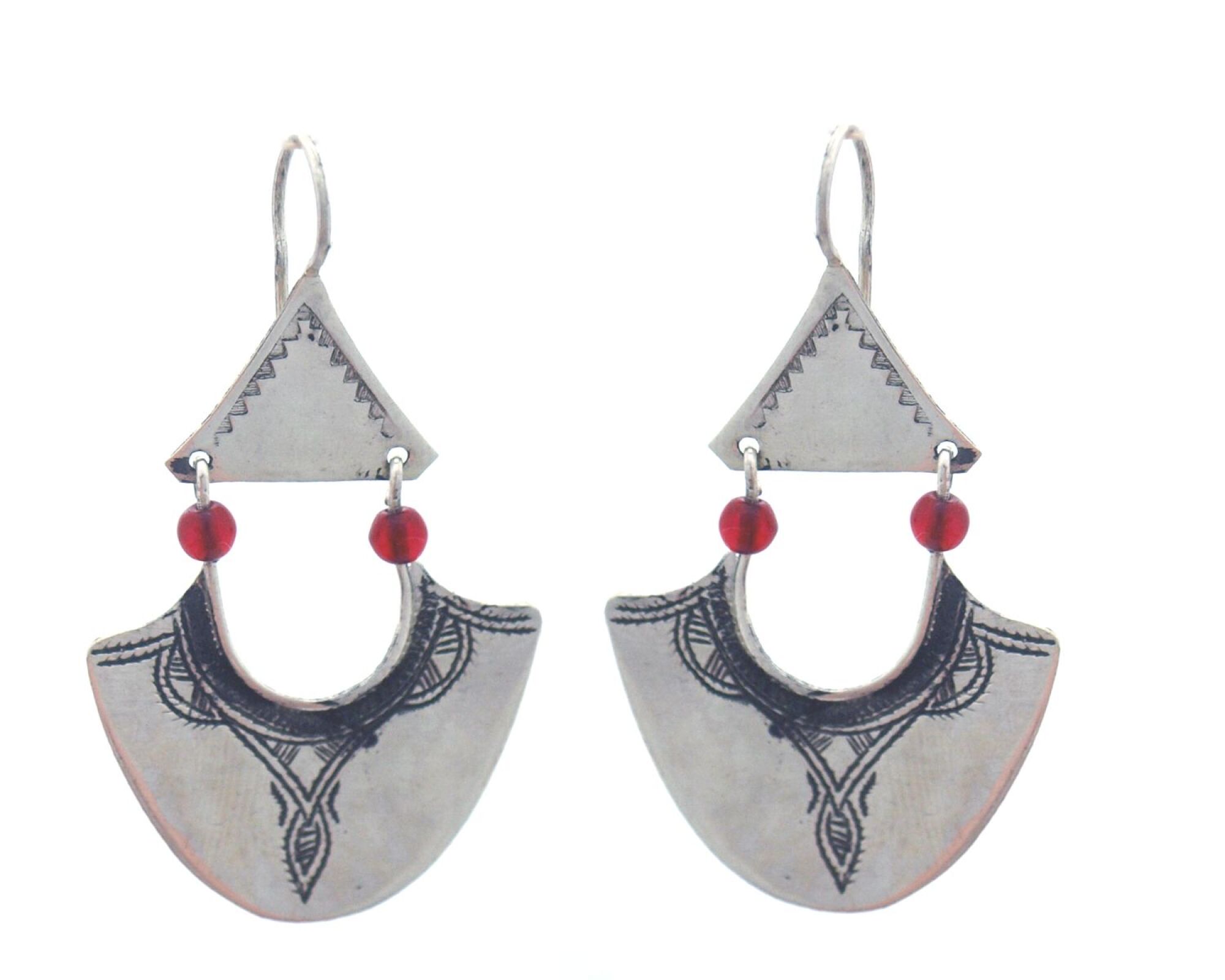 Boucle d'oreille touareg feuille