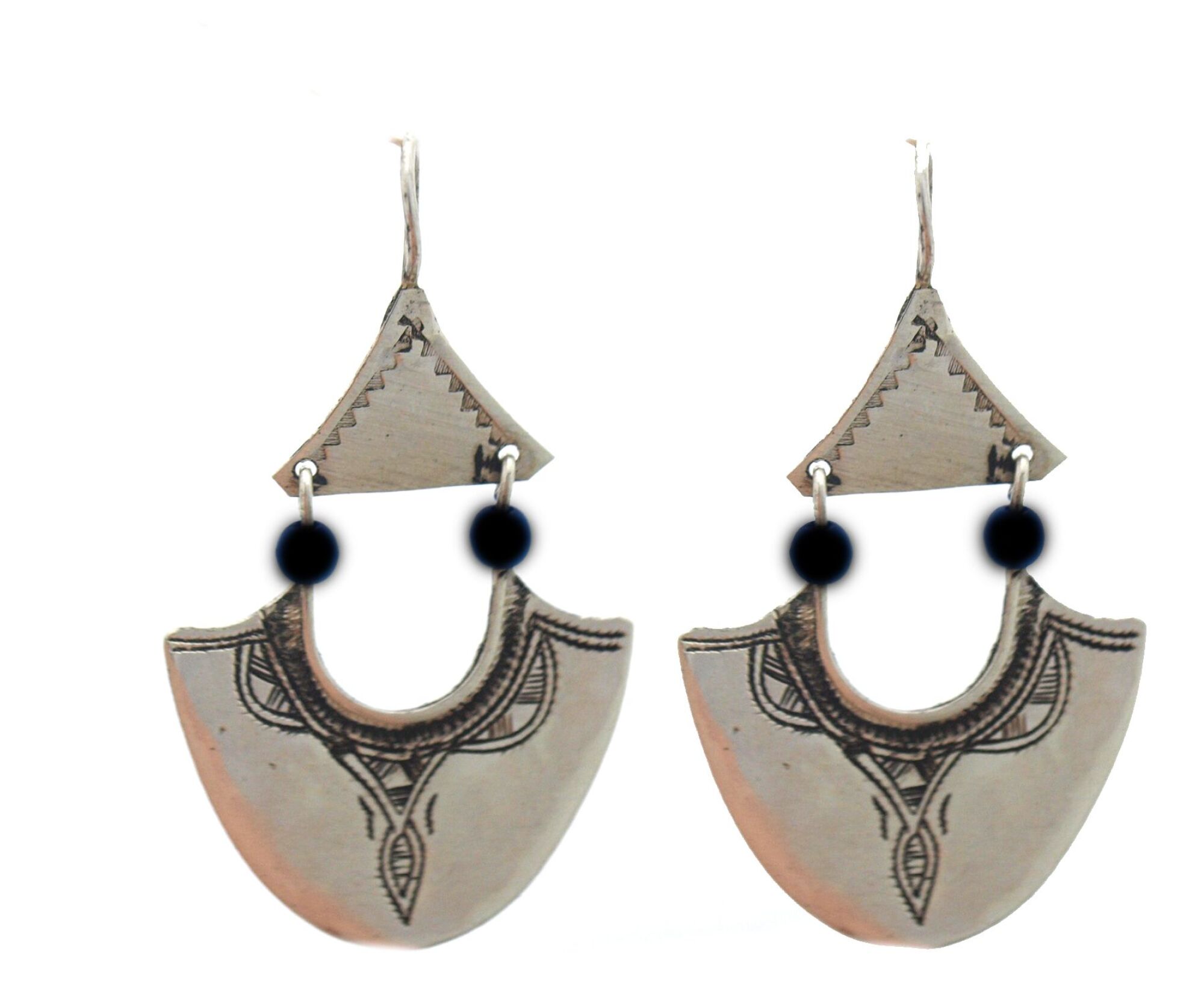 Boucle d'oreille touareg feuille