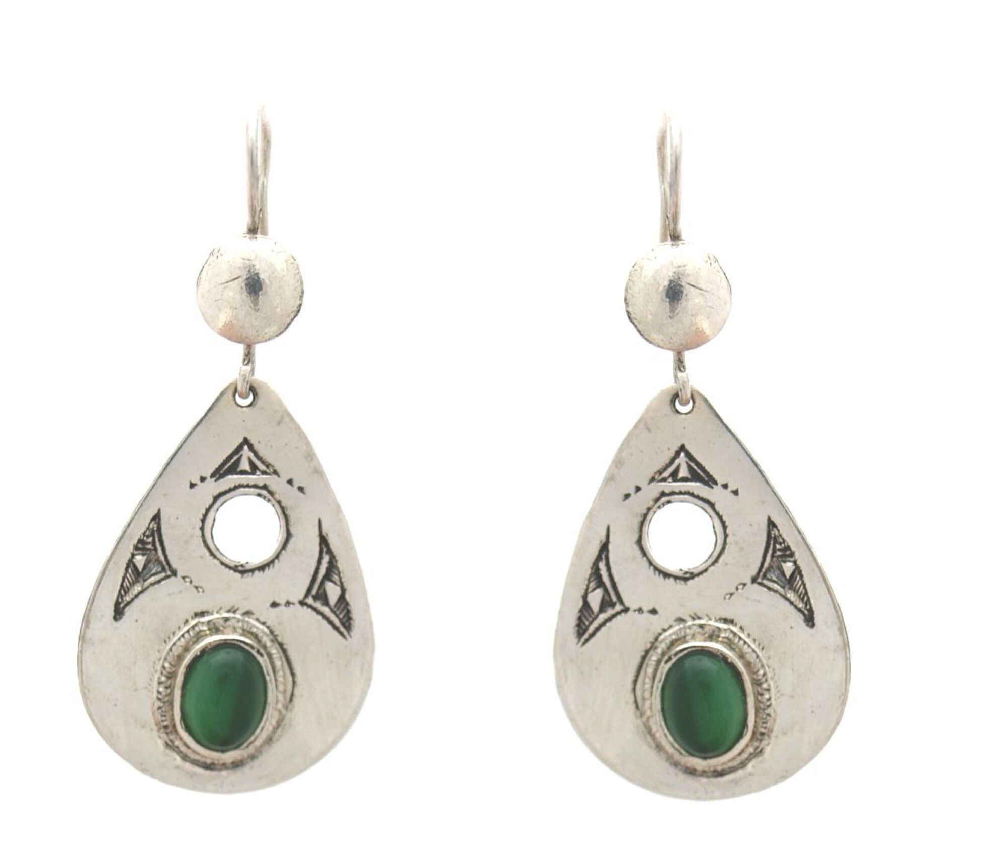 Boucle d'oreille touareg goutte