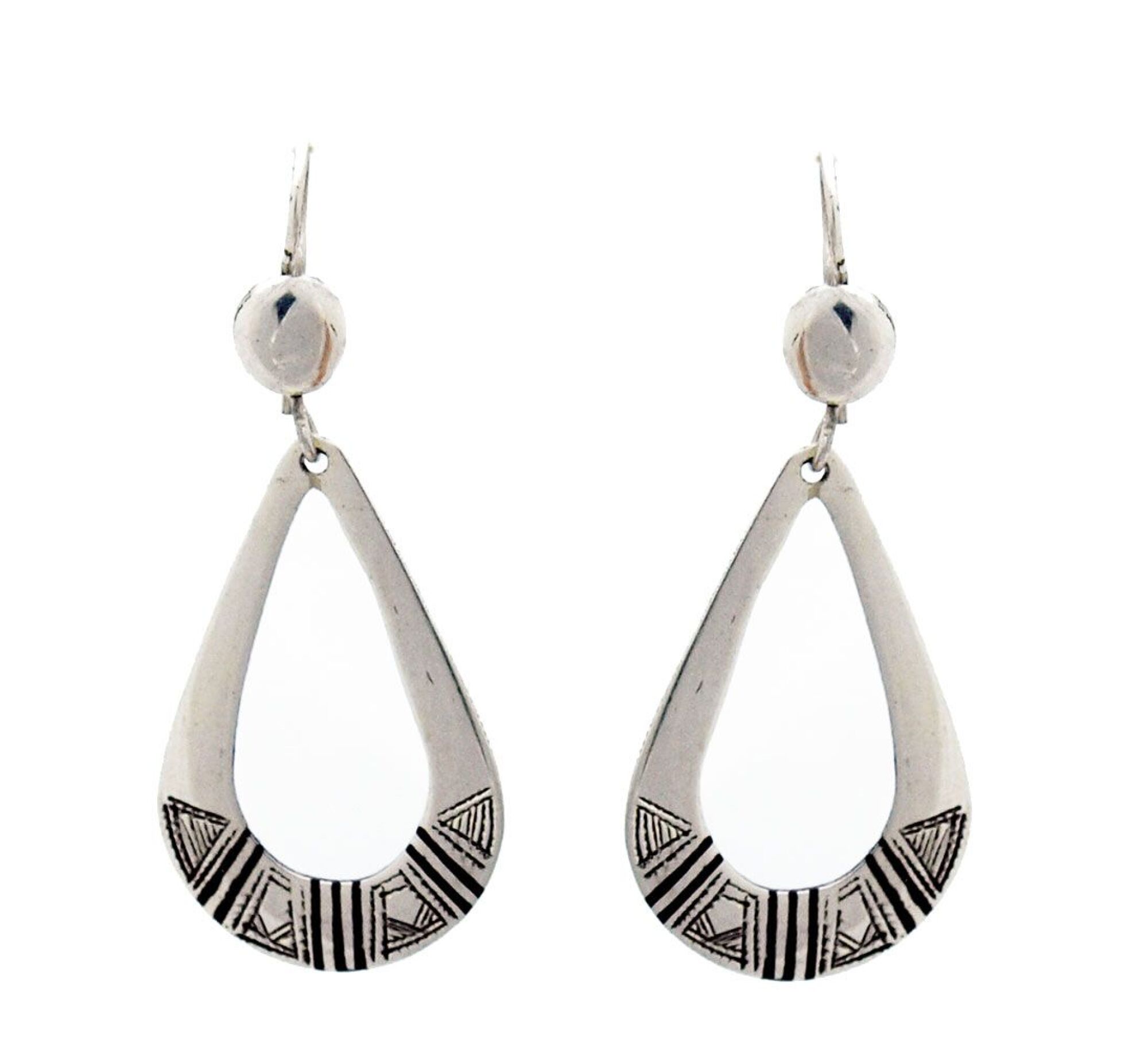 Boucles d'oreille touareg argent