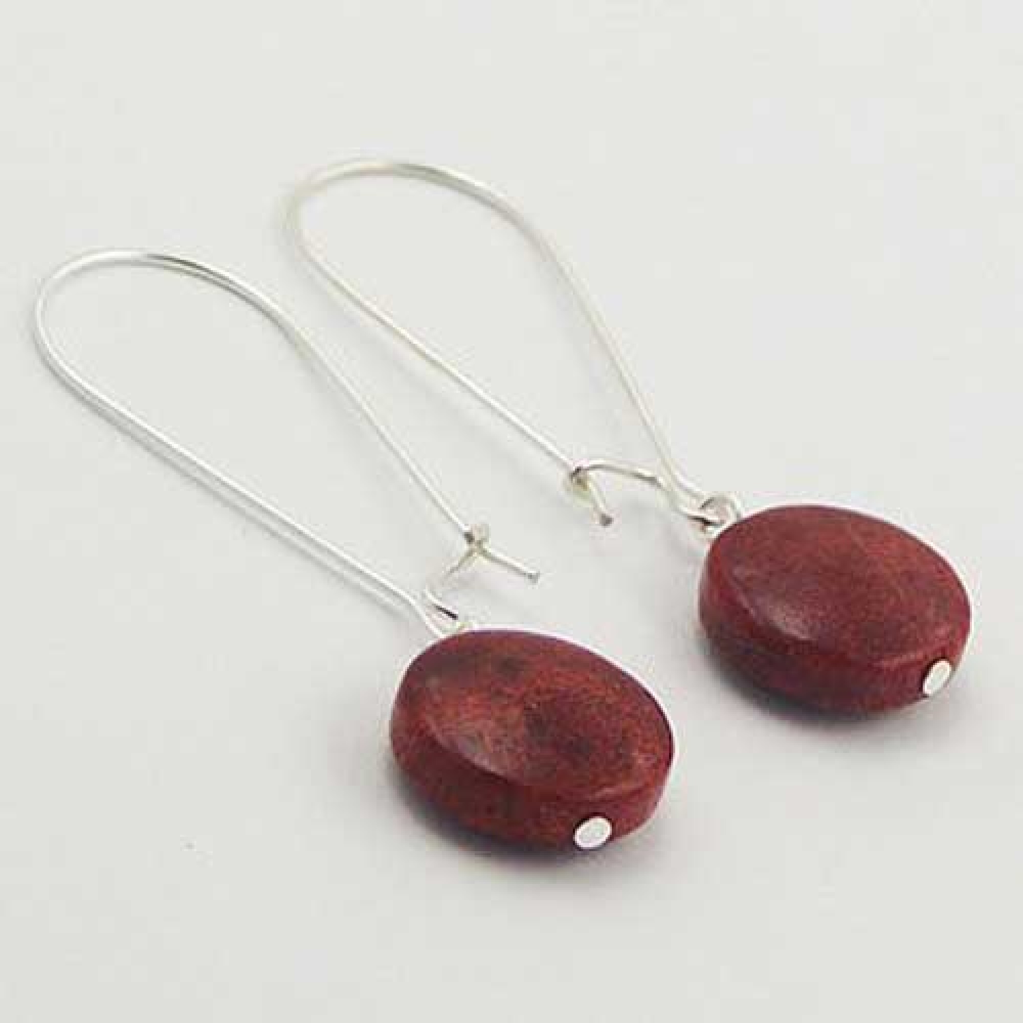 Boucles d'oreilles en argent et gorgone