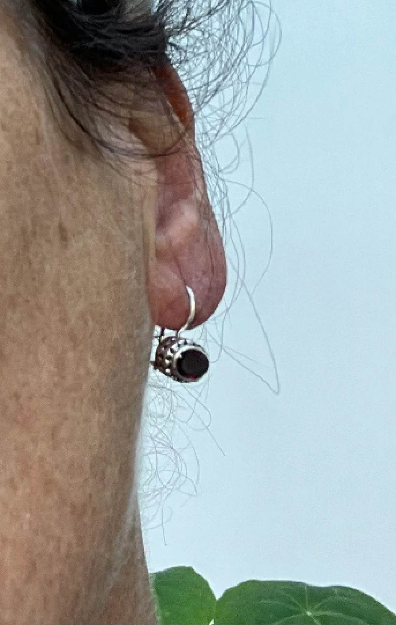 Boucles d'oreilles goutte en grenat