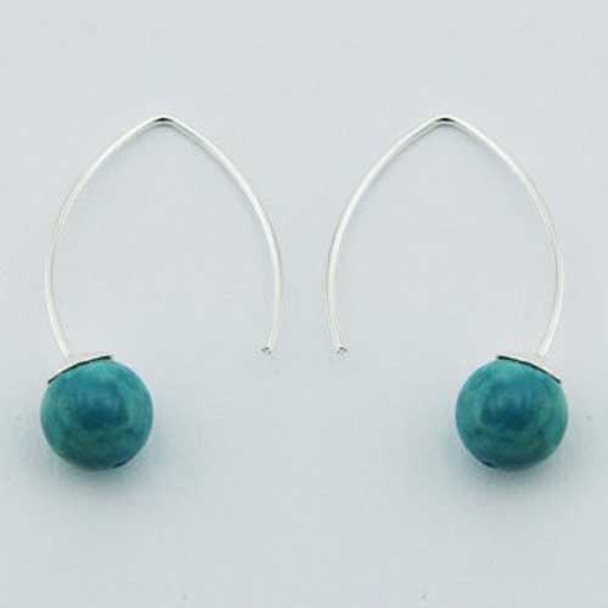 Boucles d'oreilles originales turquoise
