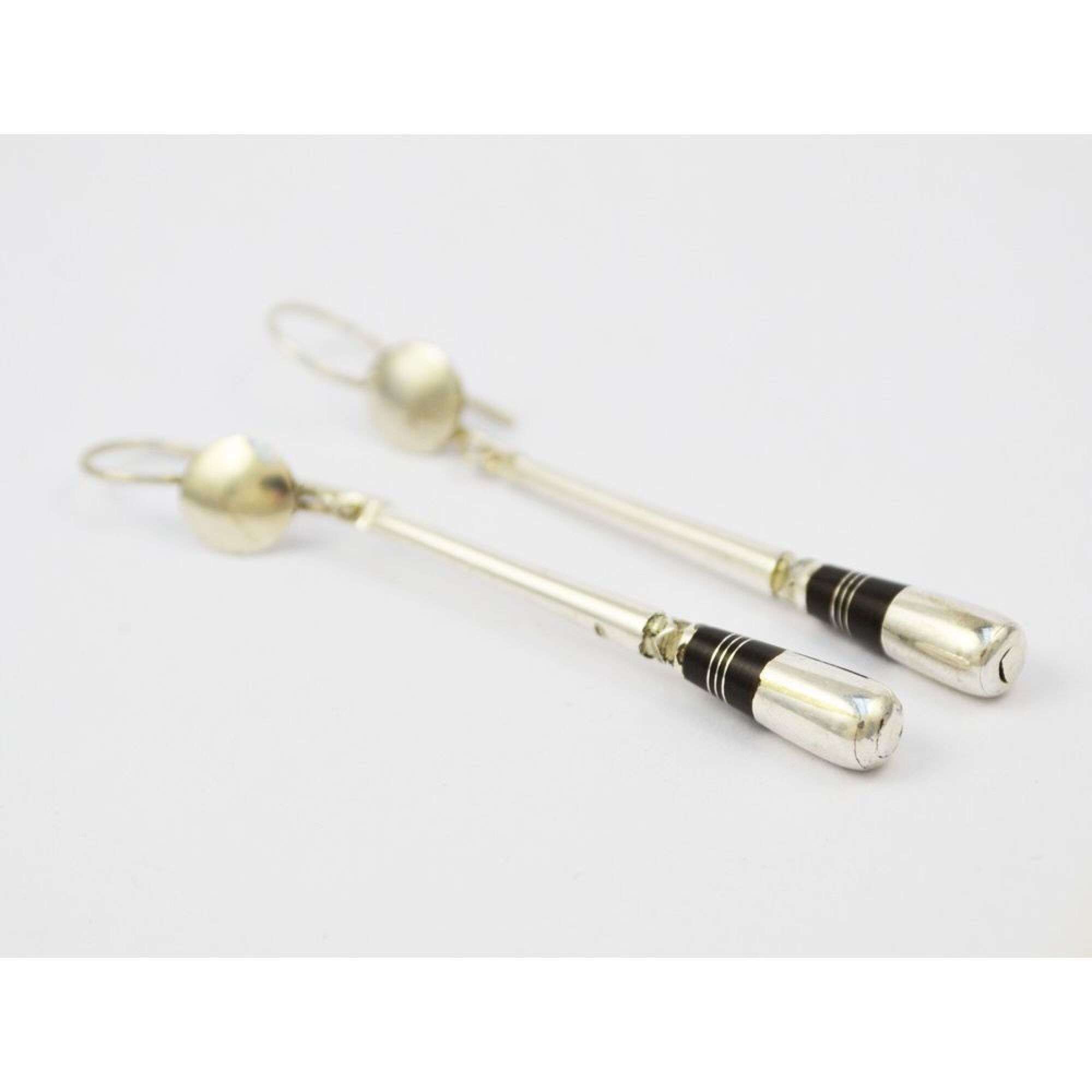 Boucles d'oreilles pilon argent tradition berbère