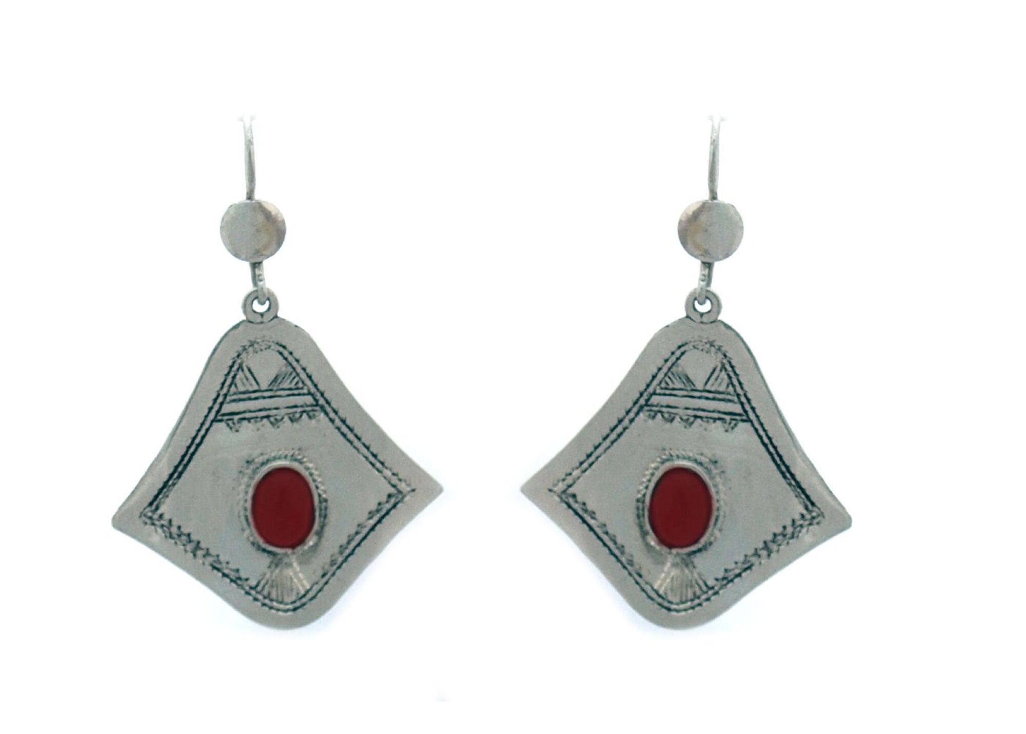 Boucles d'oreilles touareg en argent