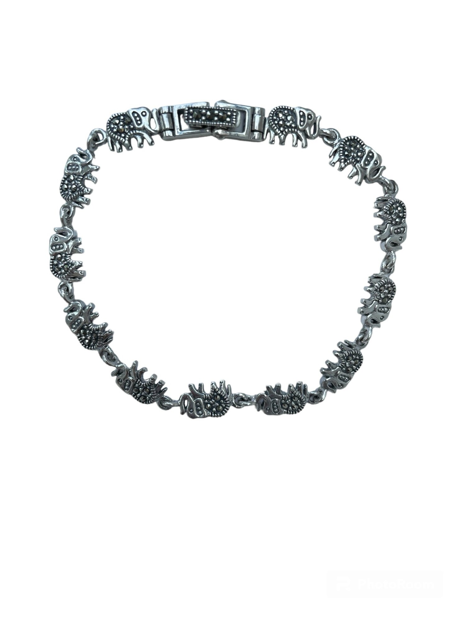 Bracelet éléphant en argent